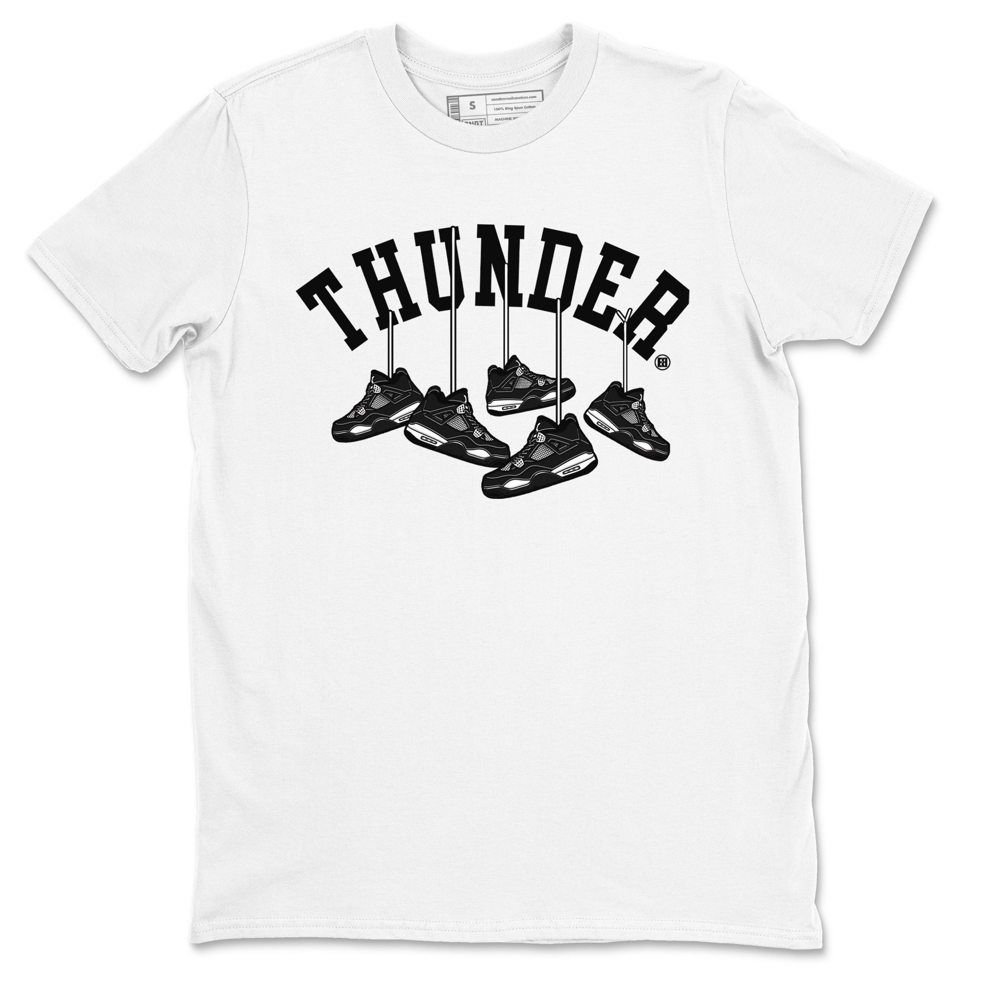 Hanging snkmatchs snkmatch Tees - Air Jordan 4 White Thunder