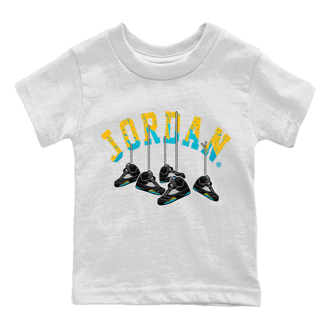 Hanging snkmatchs Kids Tops - Air Jordan 5 Aqua