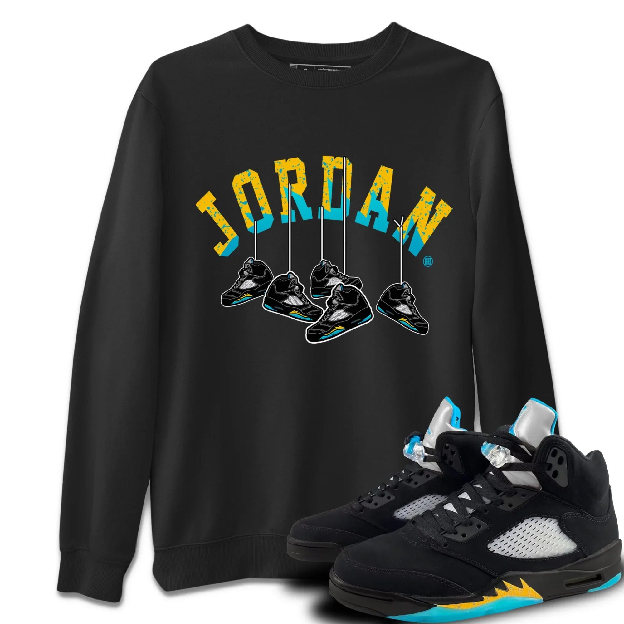 Hanging snkmatchs Unisex Tops - Air Jordan 5 Aqua