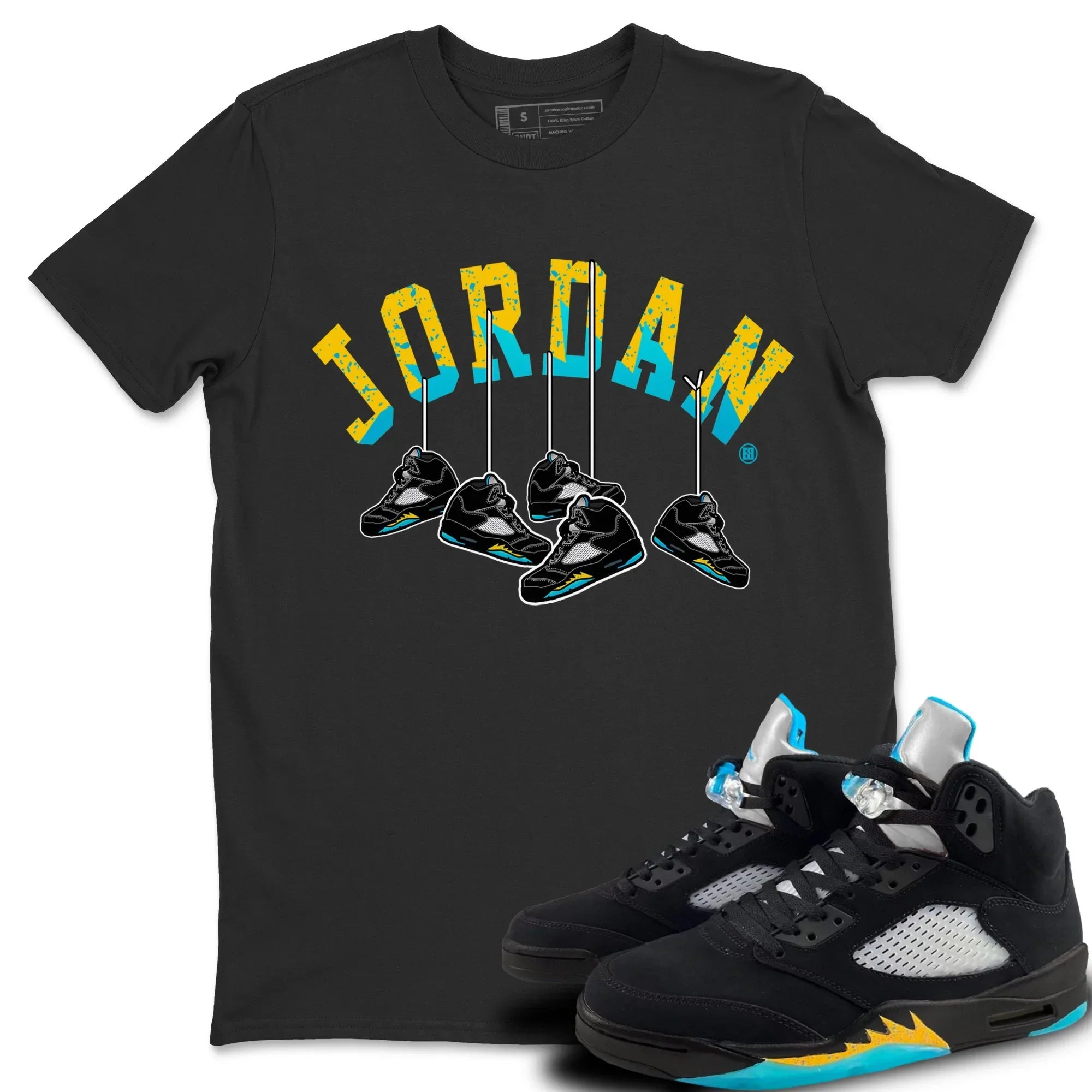 Hanging snkmatchs Unisex Tops - Air Jordan 5 Aqua
