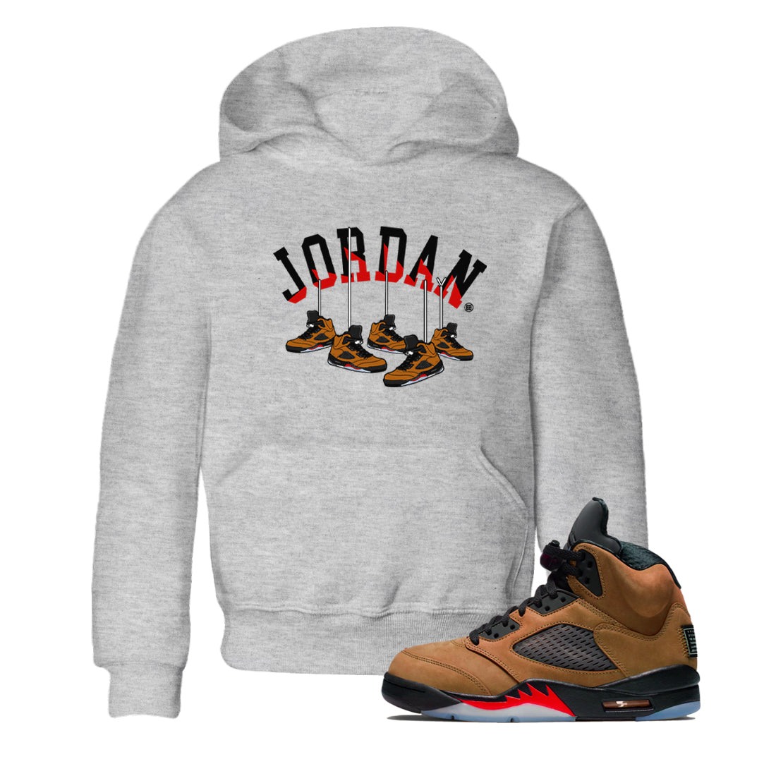 Hanging snkmatchs snkmatch Tees Kids - Air Jordan 5 Archaeo Brown