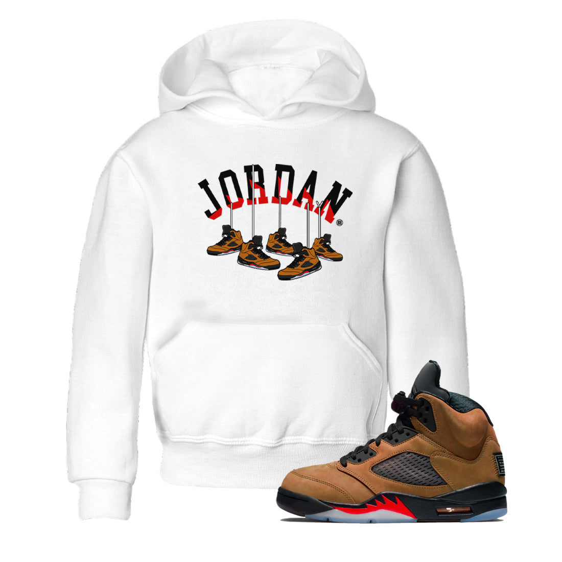 Hanging snkmatchs snkmatch Tees Kids - Air Jordan 5 Archaeo Brown