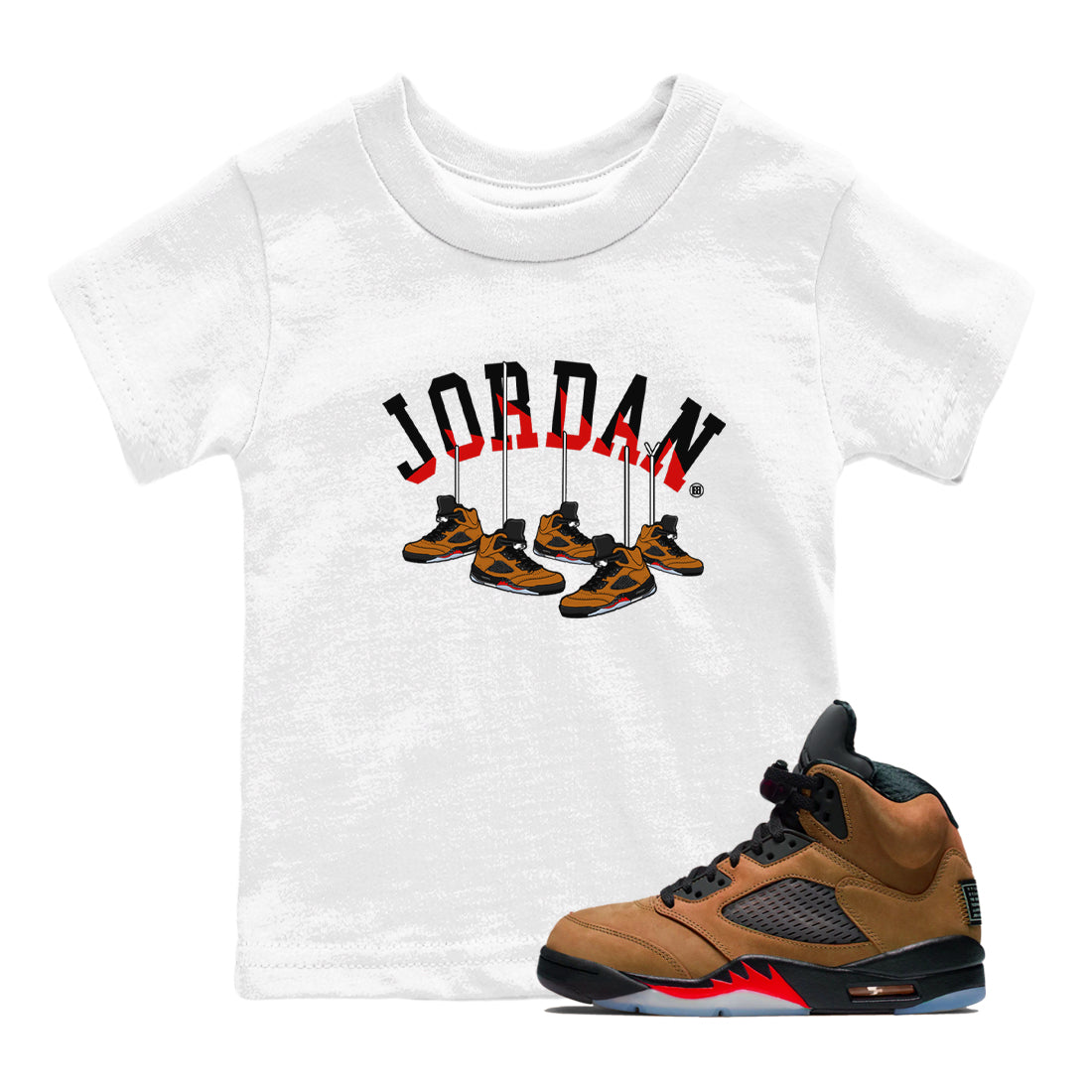 Hanging snkmatchs snkmatch Tees Kids - Air Jordan 5 Archaeo Brown