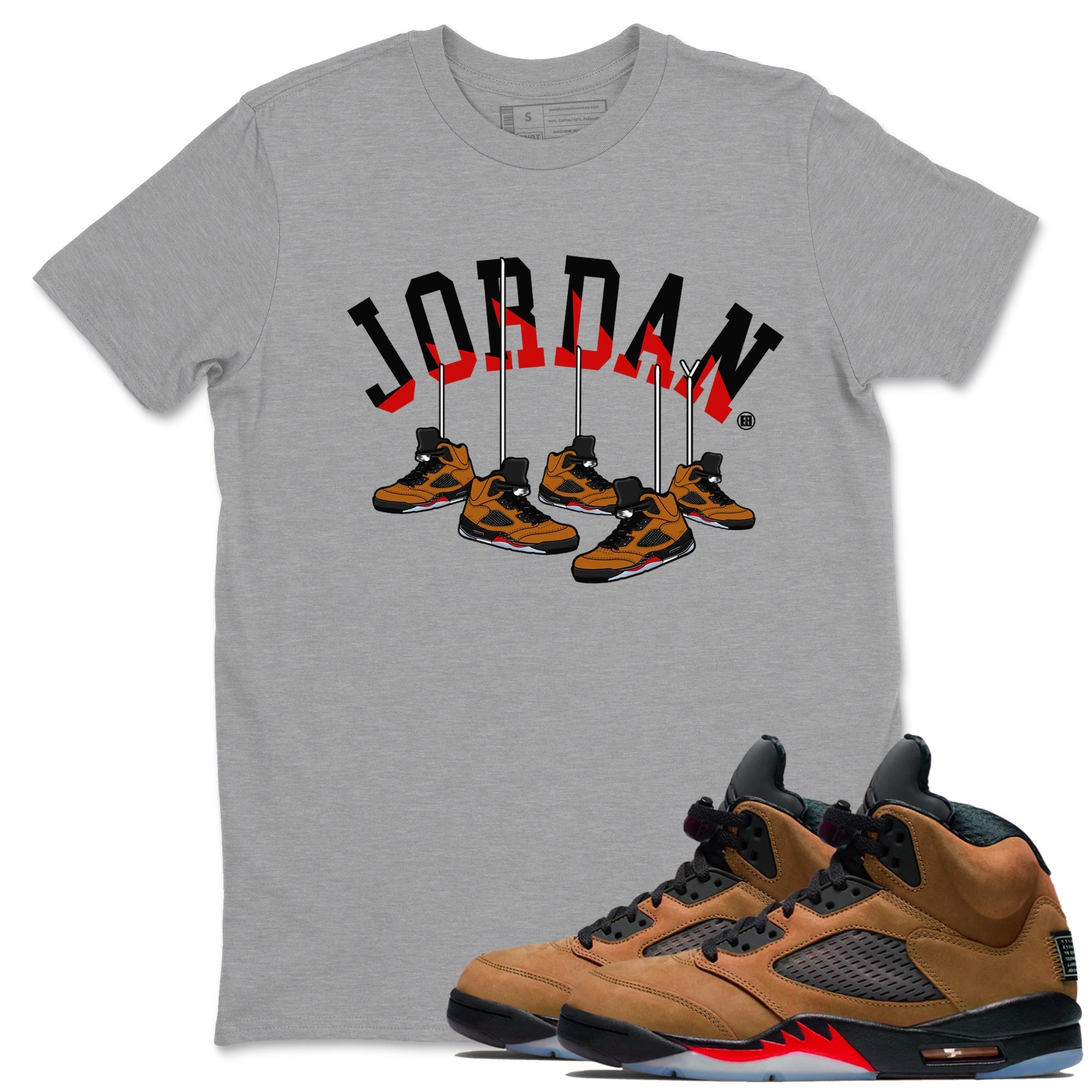 Hanging snkmatchs snkmatch Tees - Air Jordan 5 Archaeo Brown