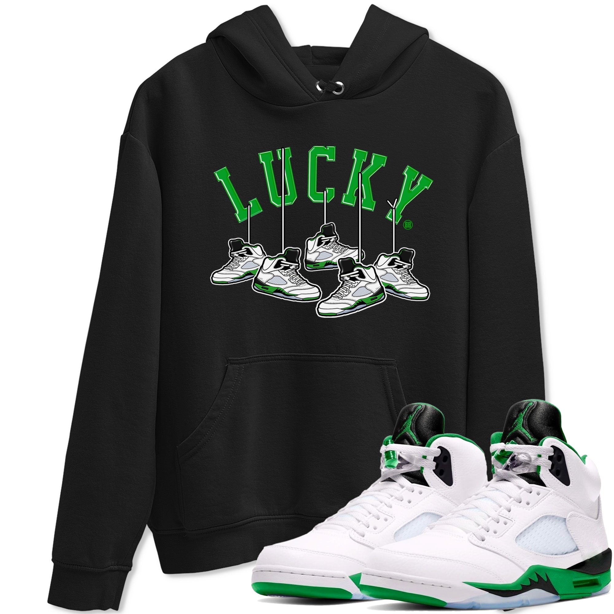 Hanging snkmatchs snkmatch Tee - Air Jordan 5 Lucky Green