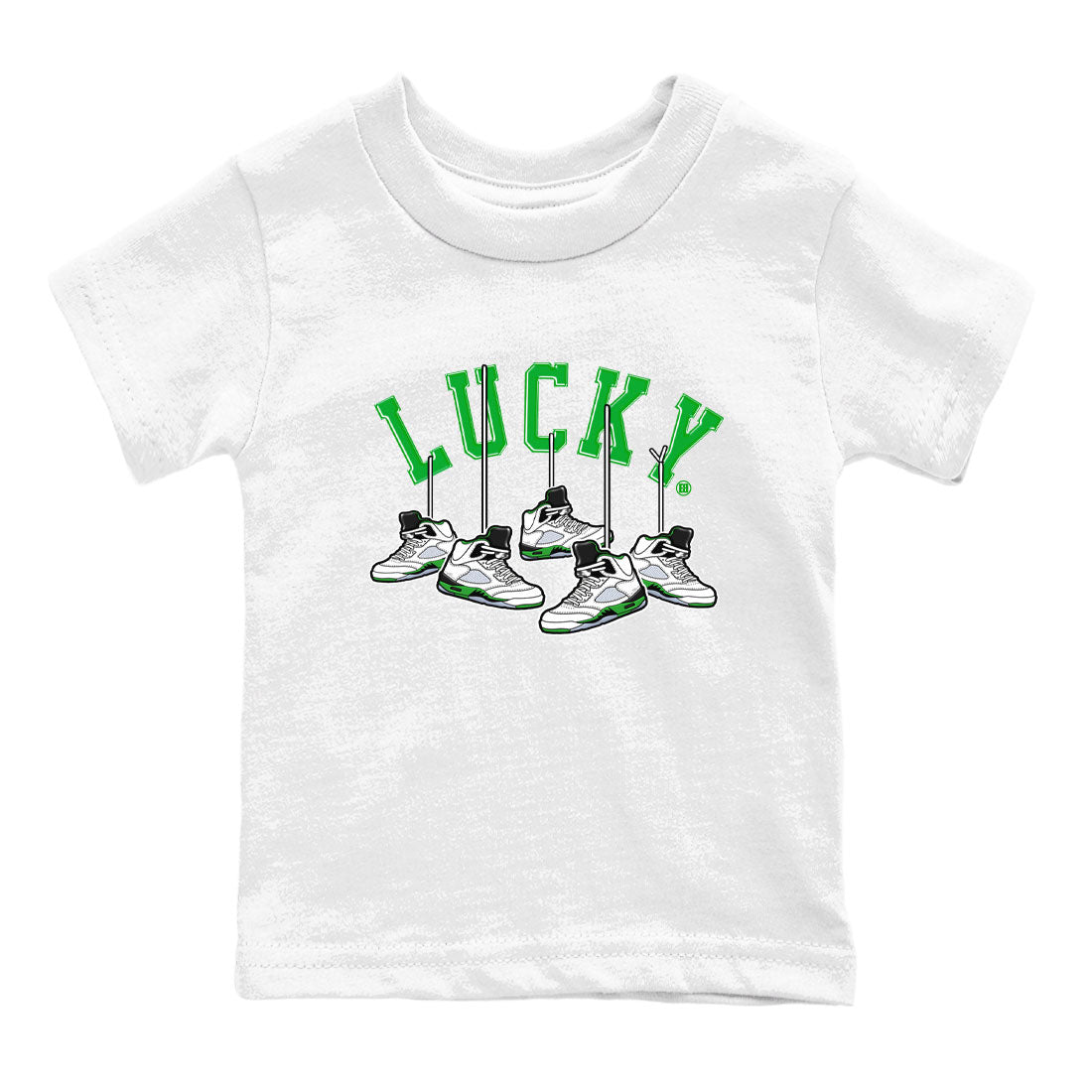 Hanging snkmatchs snkmatch Tee Kids - Air Jordan 5 Lucky Green