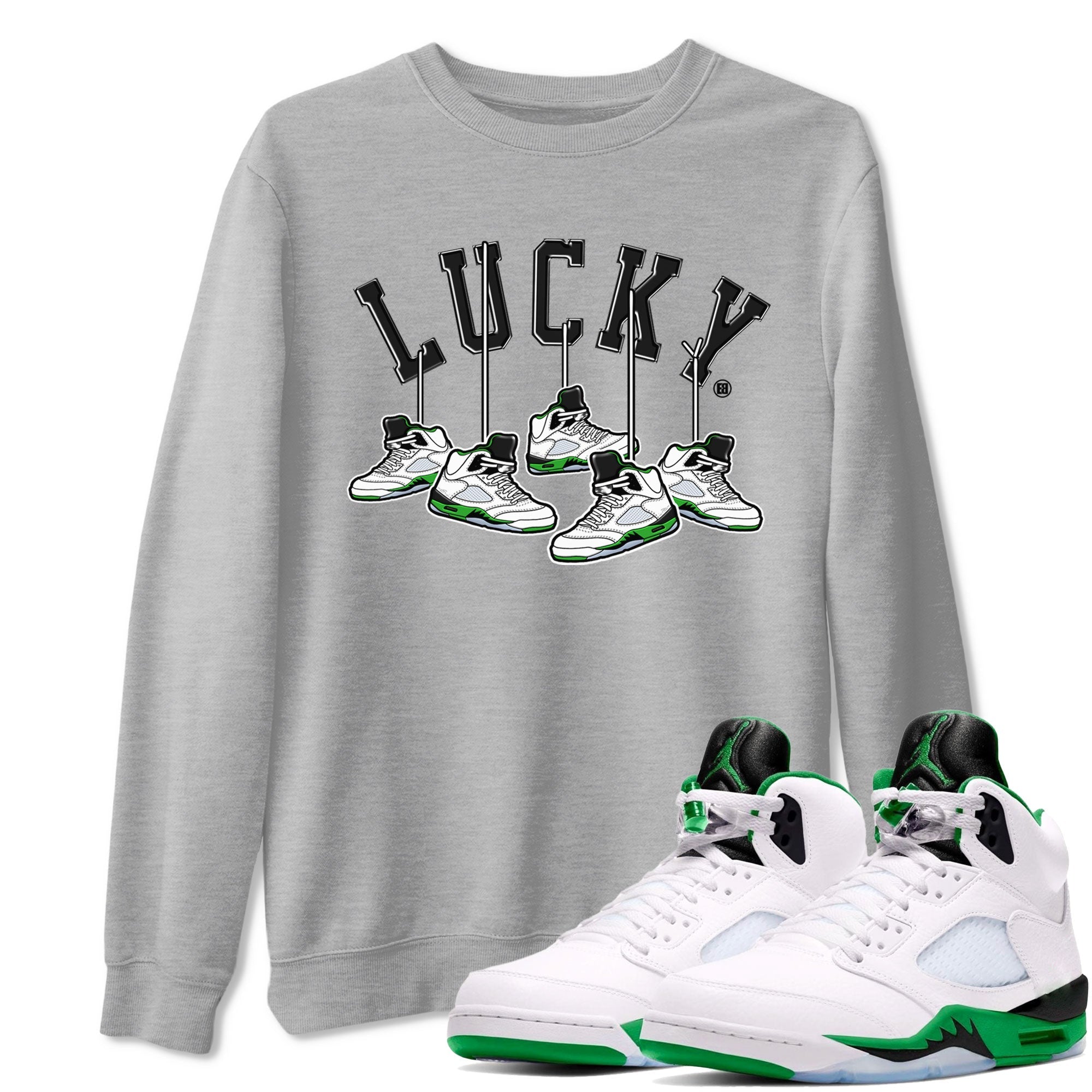Hanging snkmatchs snkmatch Tee - Air Jordan 5 Lucky Green