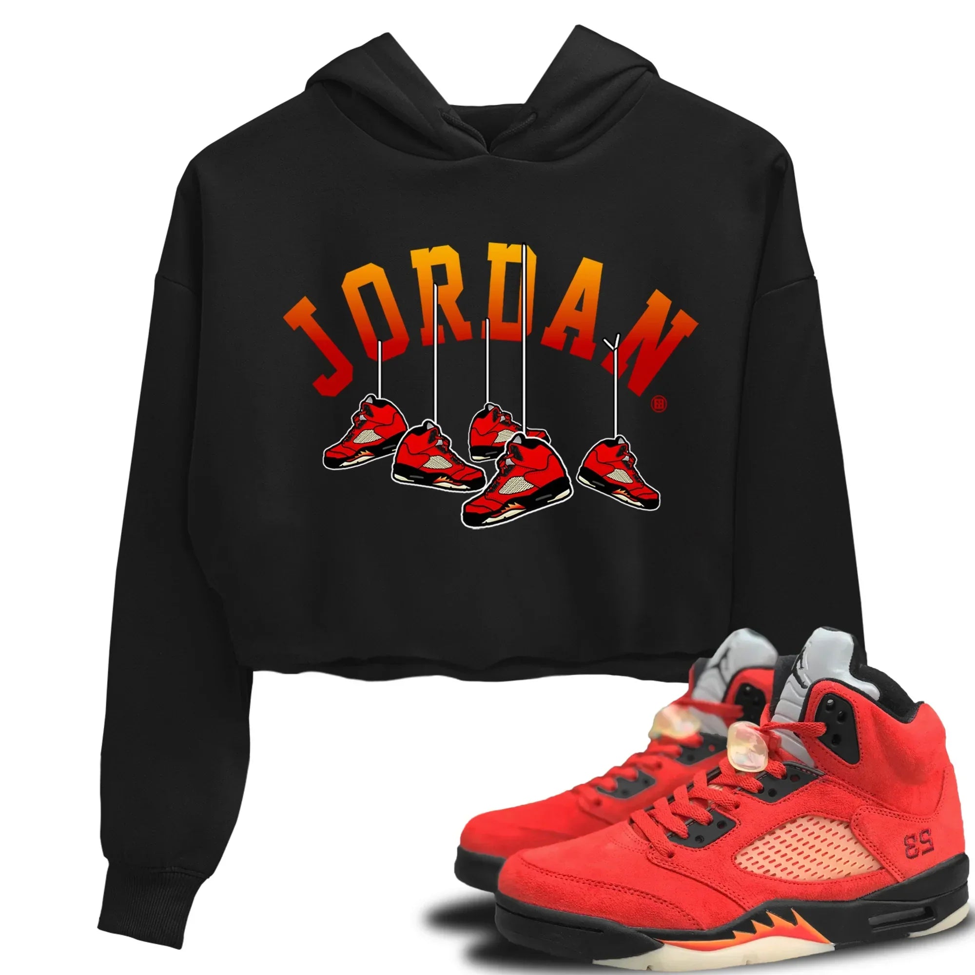 Hanging snkmatchs Women's Tops - Air Jordan 5 Mars For Her
