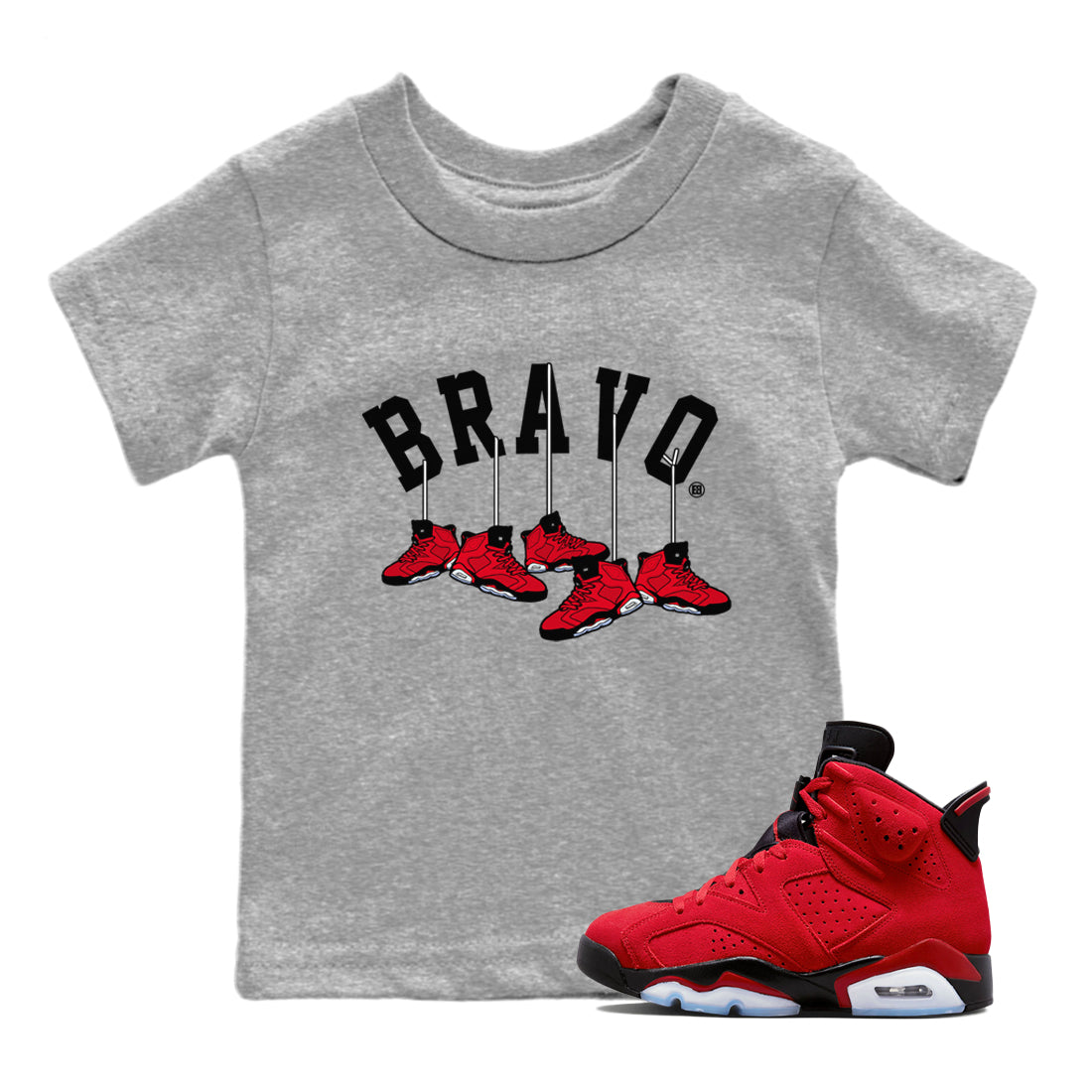 Hanging snkmatchs Kids Tops - Air Jordan 6 Toro Bravo