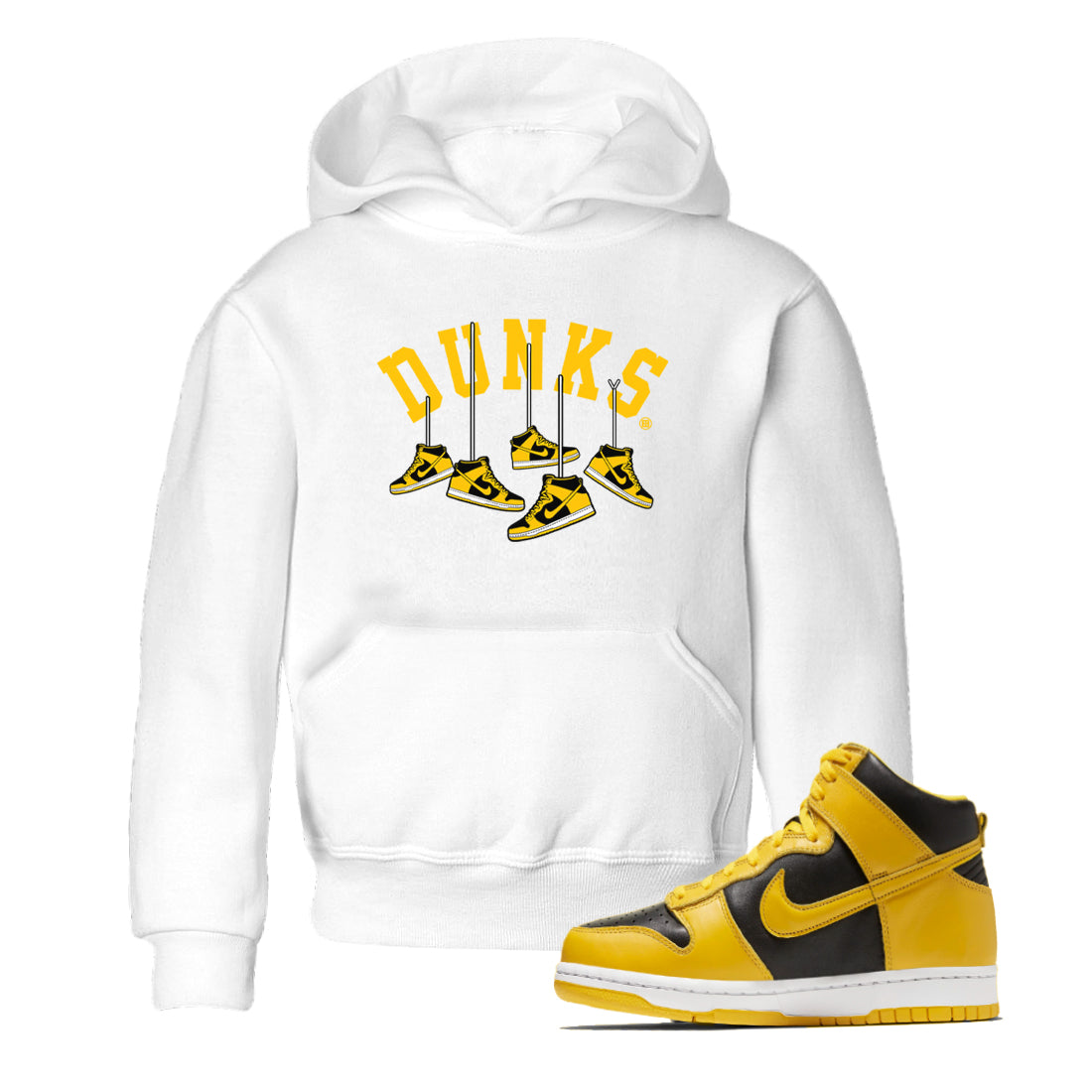 Hanging snkmatchs snkmatch Tees Kids - Dunk High Pollen