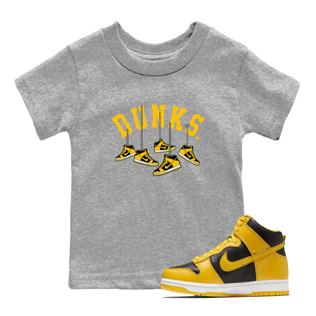 Hanging snkmatchs snkmatch Tees Kids - Dunk High Pollen