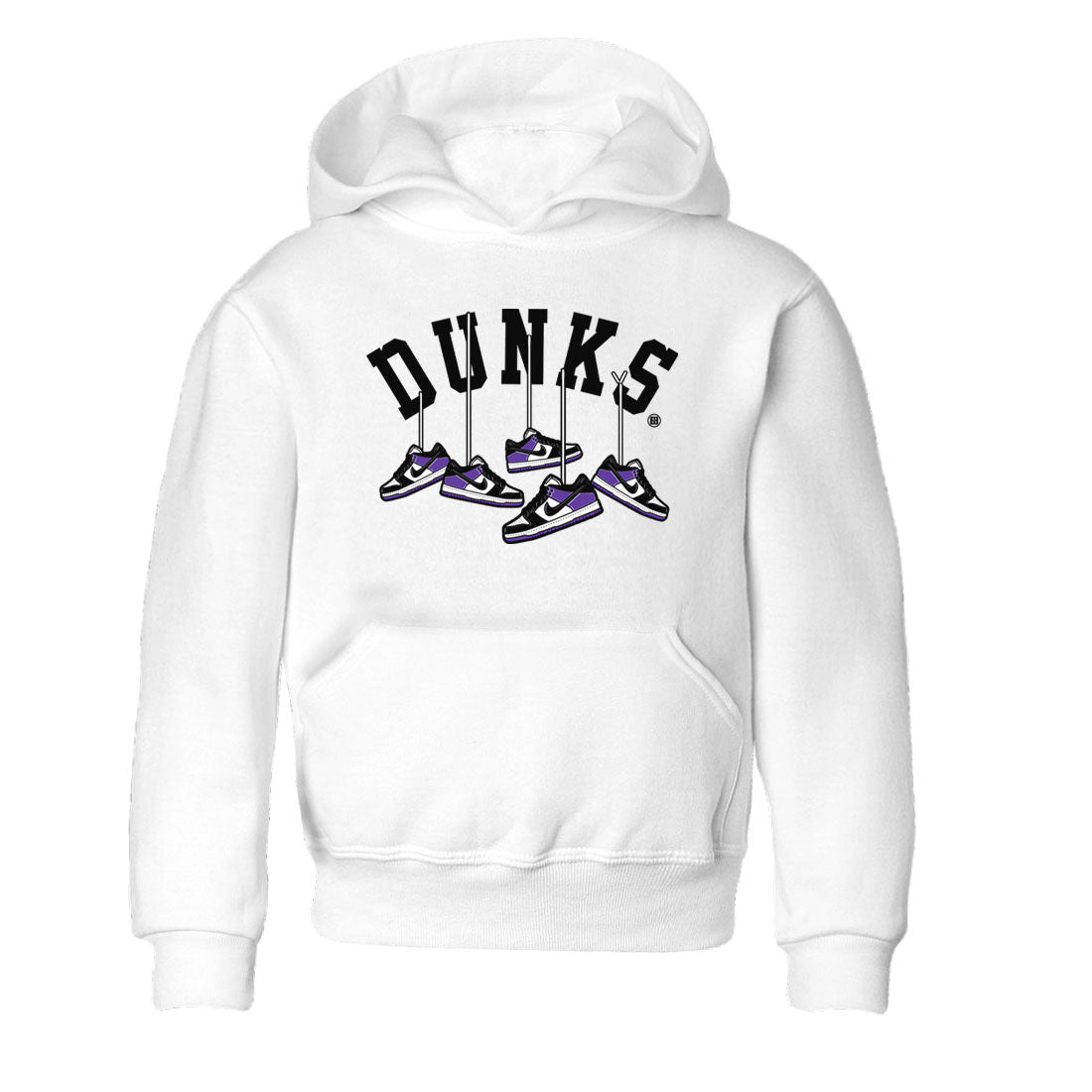 Hanging snkmatchs snkmatch Tees Kids - Dunk Low Court Purple