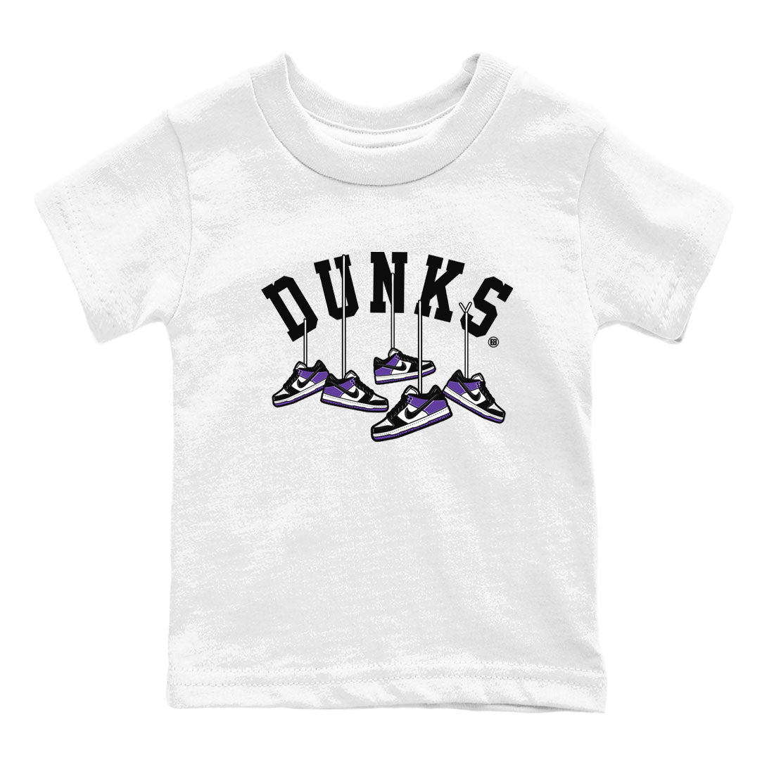 Hanging snkmatchs snkmatch Tees Kids - Dunk Low Court Purple