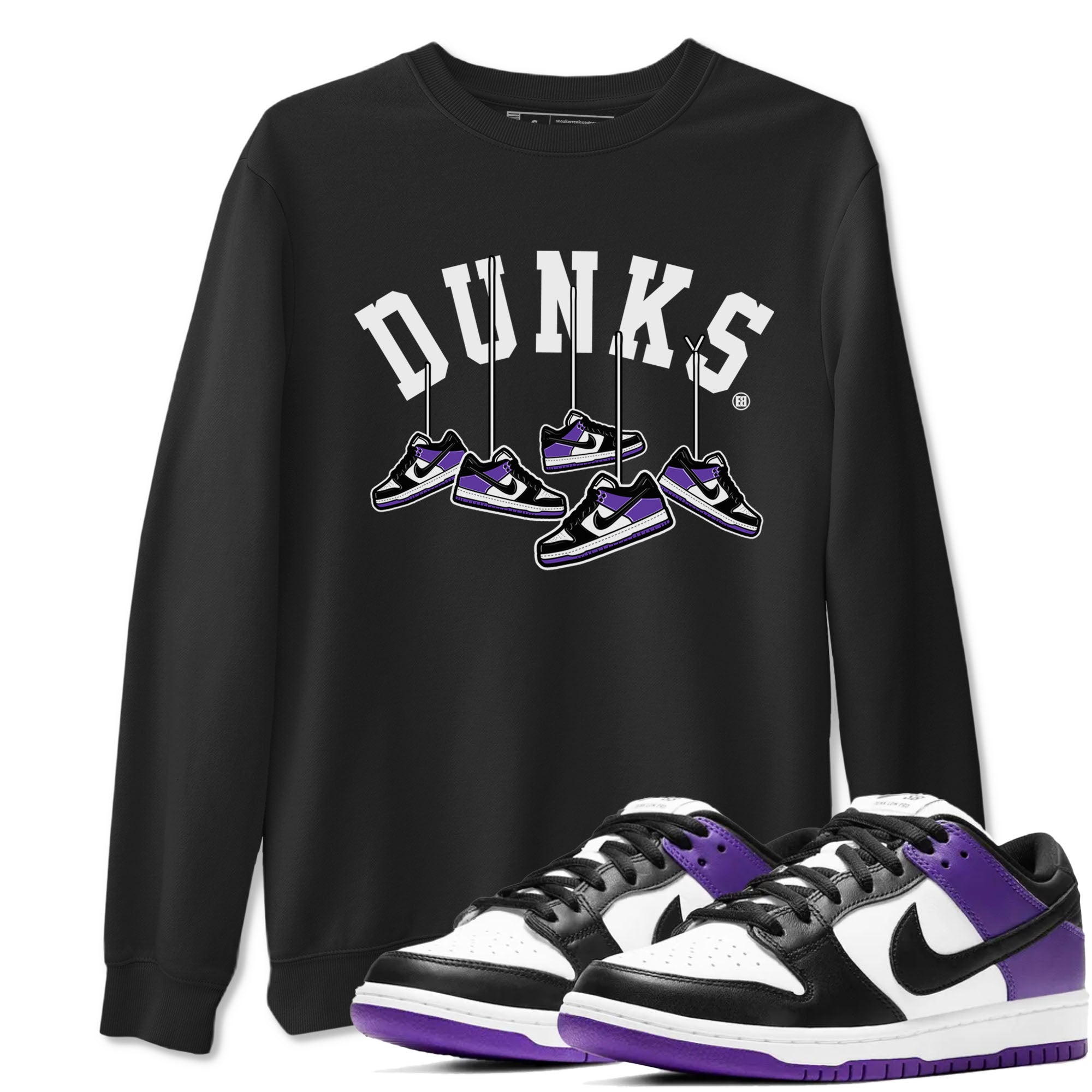 Hanging snkmatchs snkmatch Tees - Dunk Low Court Purple