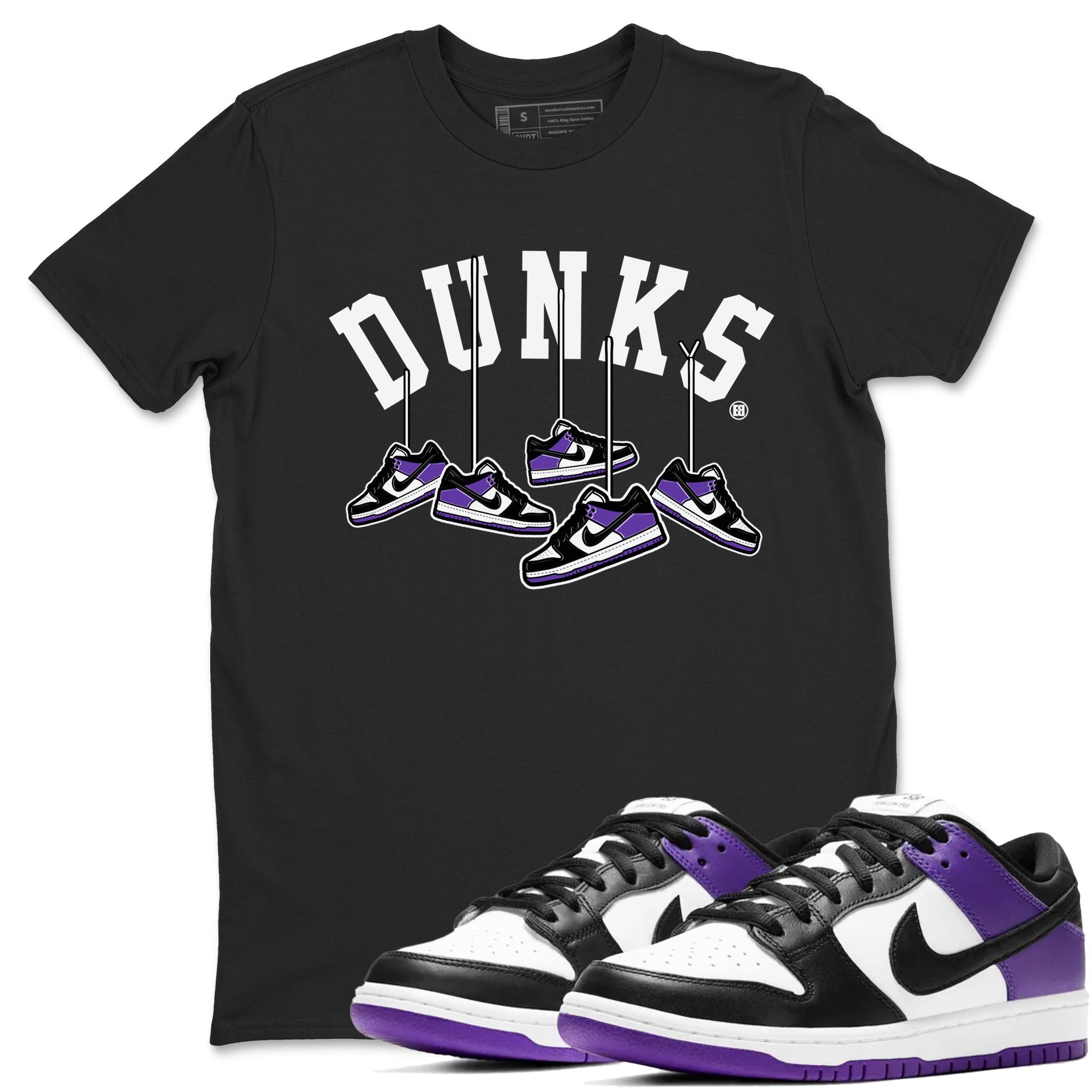 Hanging snkmatchs snkmatch Tees - Dunk Low Court Purple