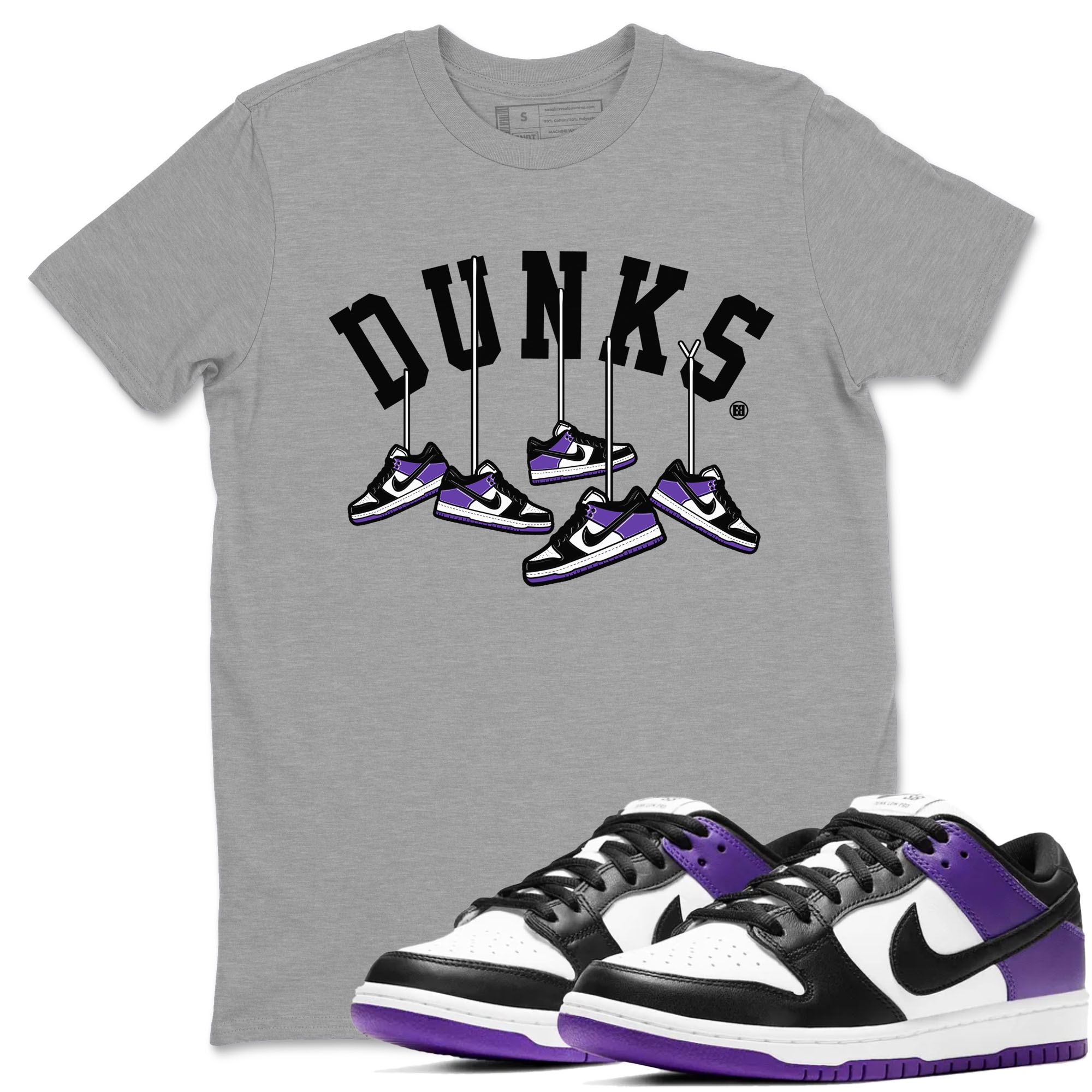 Hanging snkmatchs snkmatch Tees - Dunk Low Court Purple