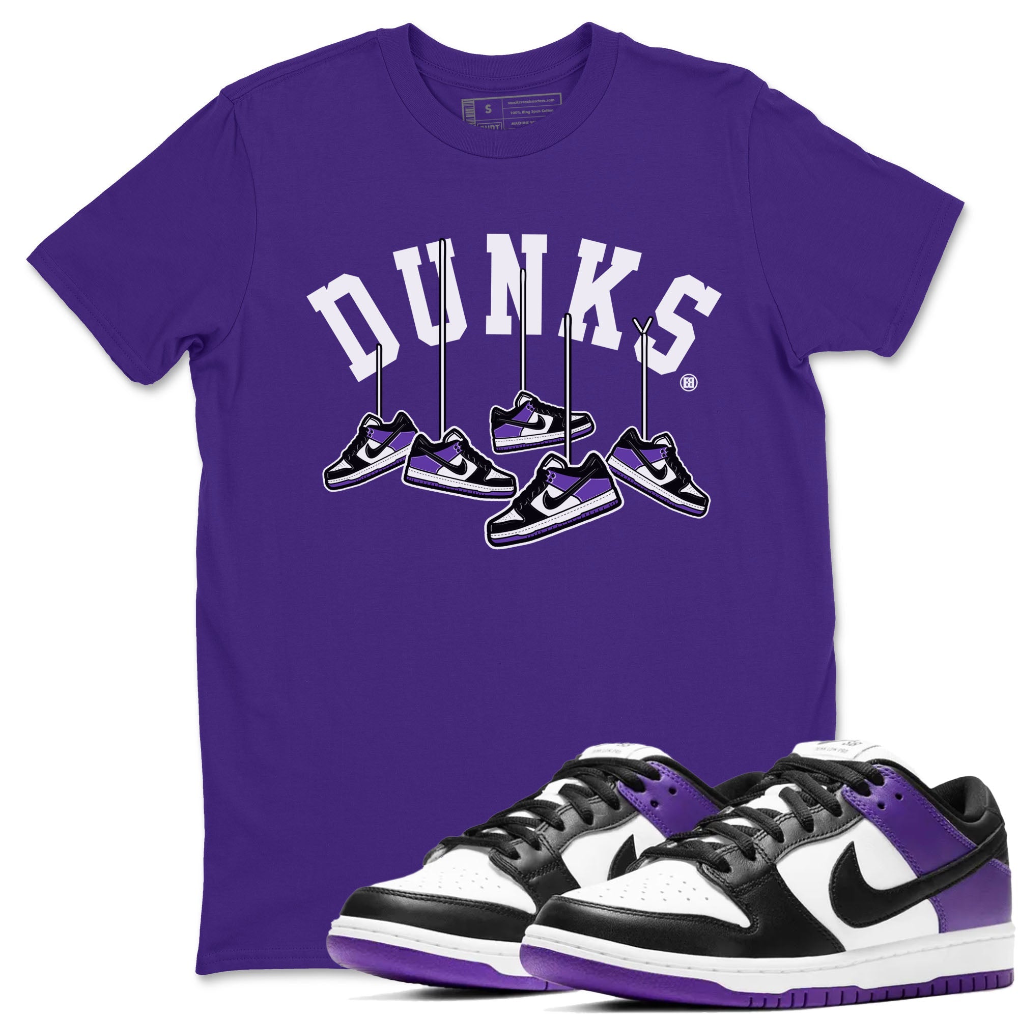 Hanging snkmatchs snkmatch Tees - Dunk Low Court Purple