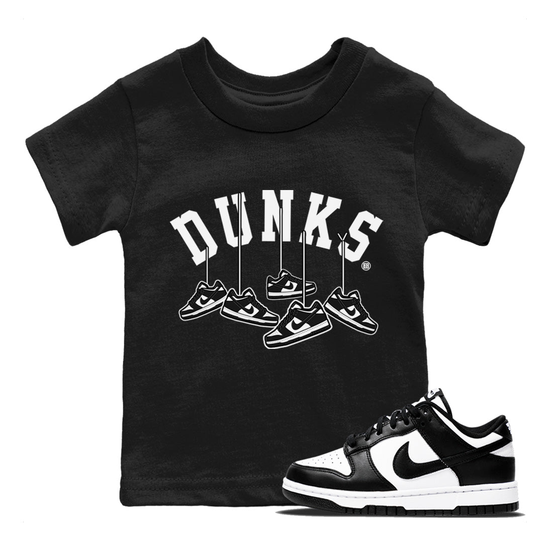 Hanging snkmatchs Kids Tops - Dunk Panda
