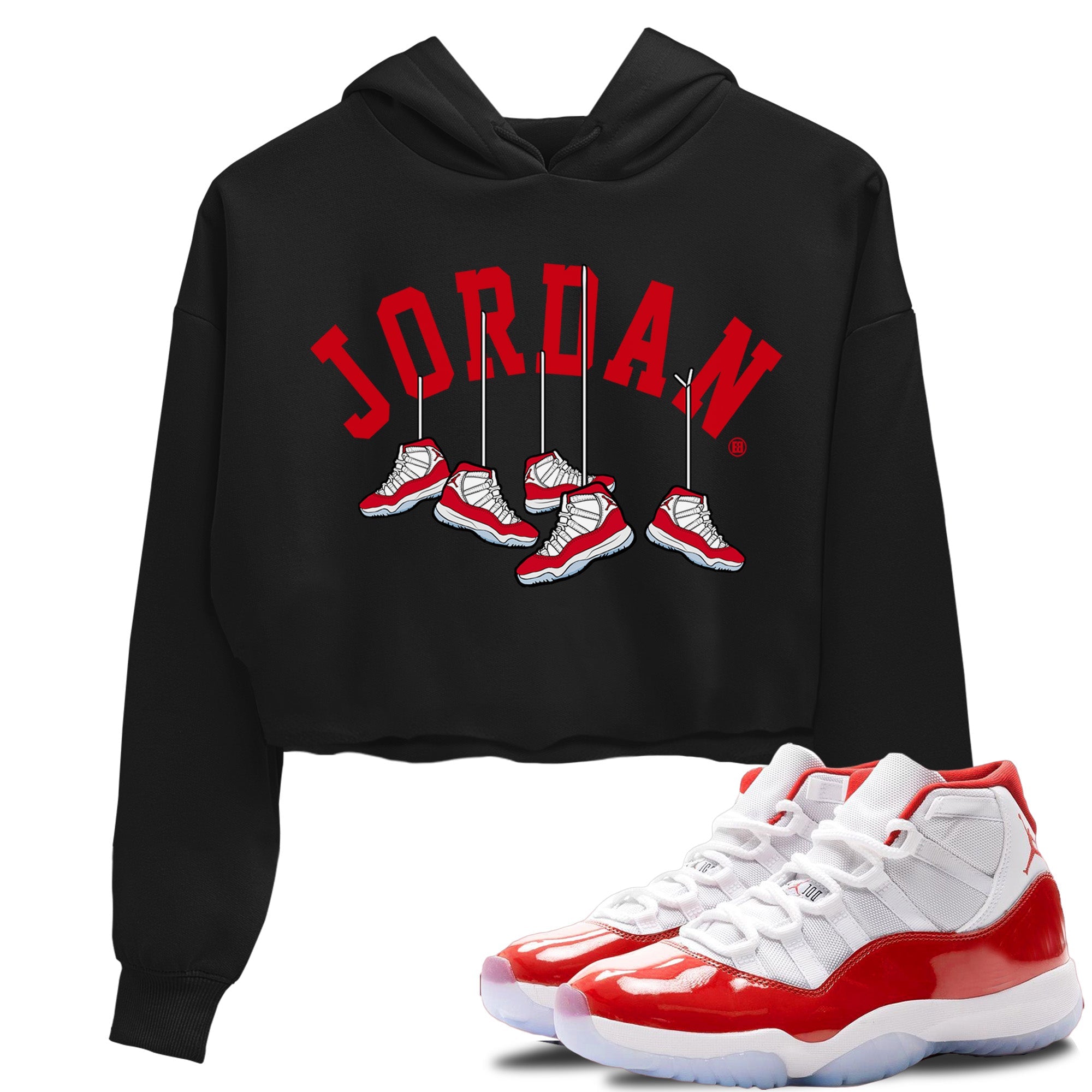 Hanging snkmatchs Women's Tops - Air Jordan 11 Cherry