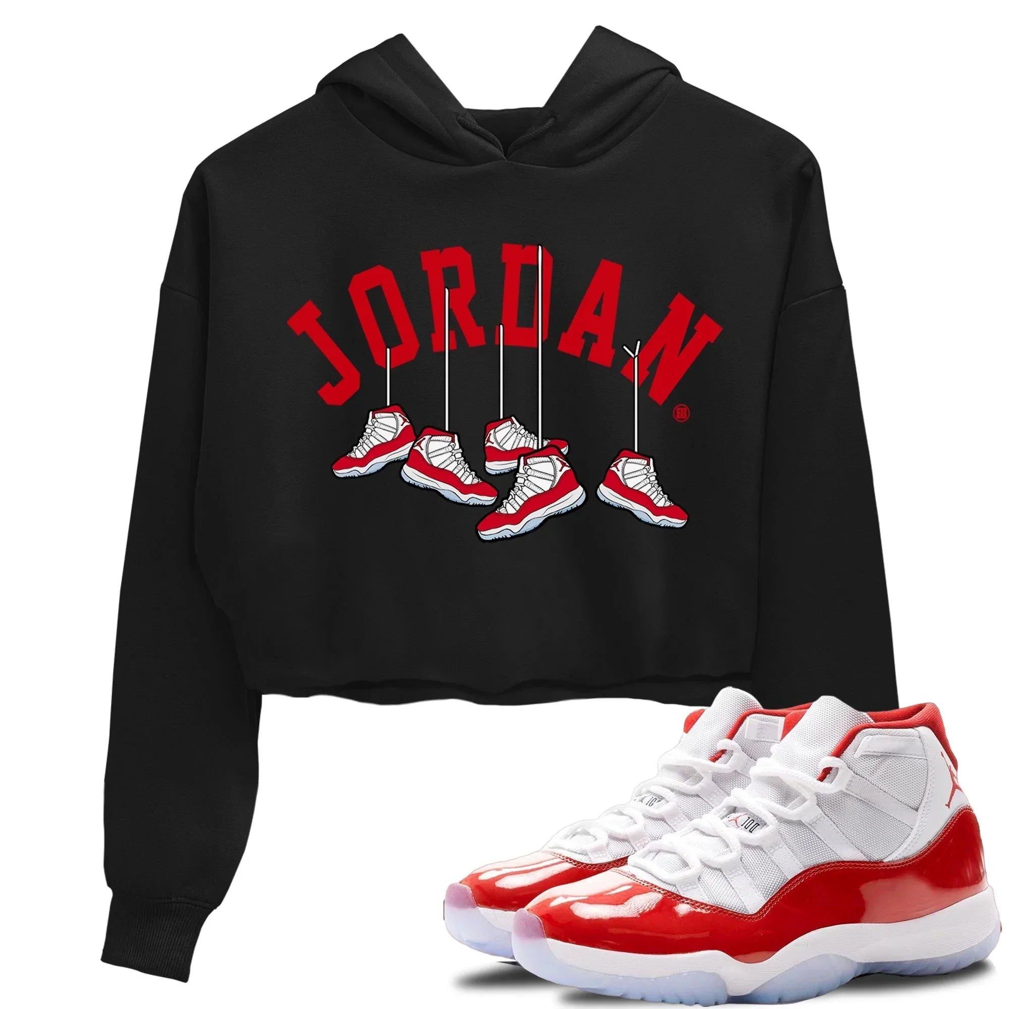 Hanging snkmatchs Women's Tops - Air Jordan 11 Cherry