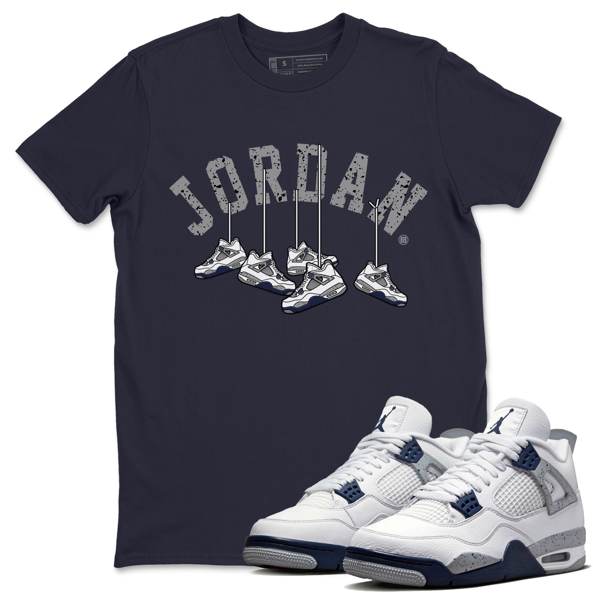 Hanging snkmatchs Unisex Tops - Air Jordan 4 Midnight Navy