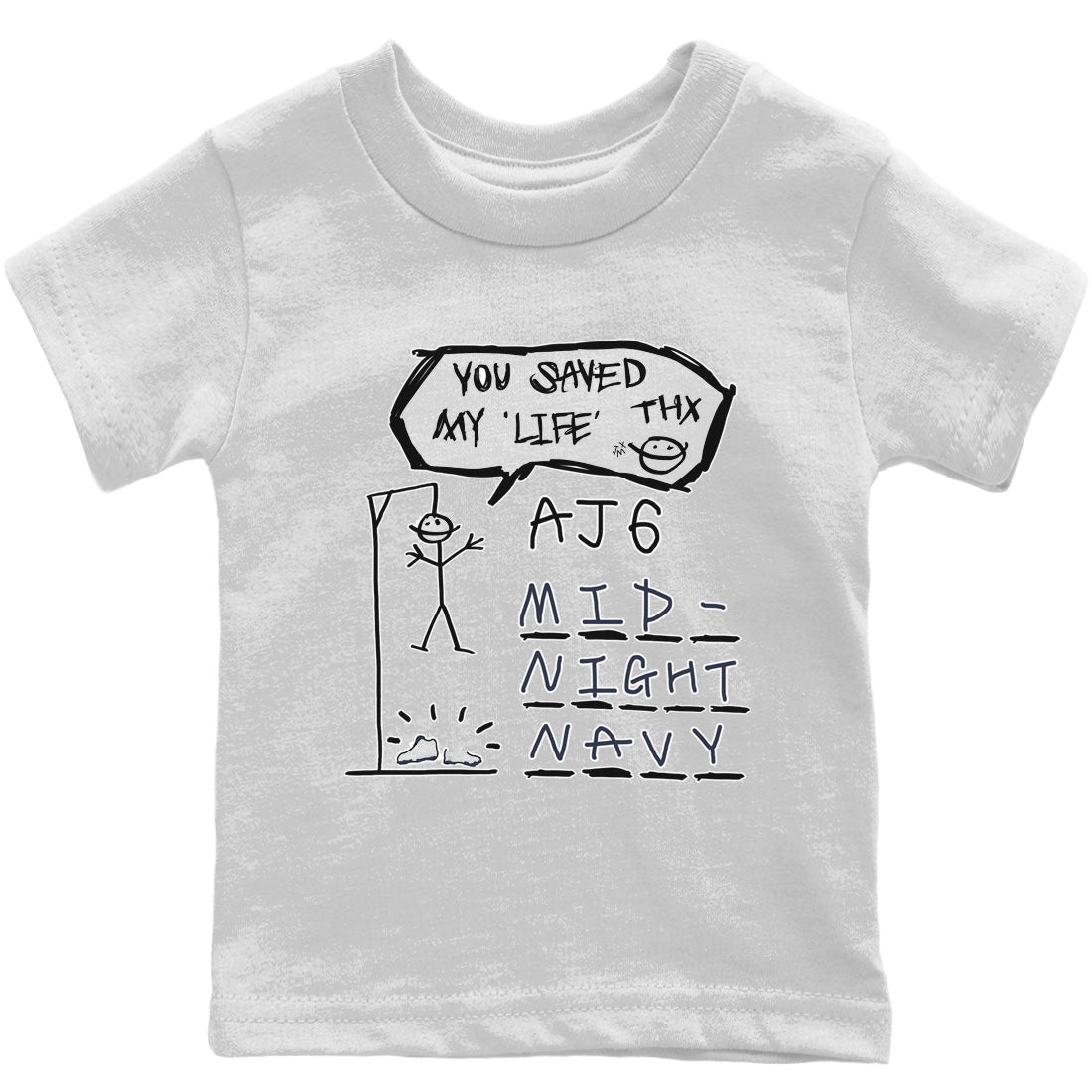 Hangman Kids Tops - Air Jordan 6 Midnight Navy