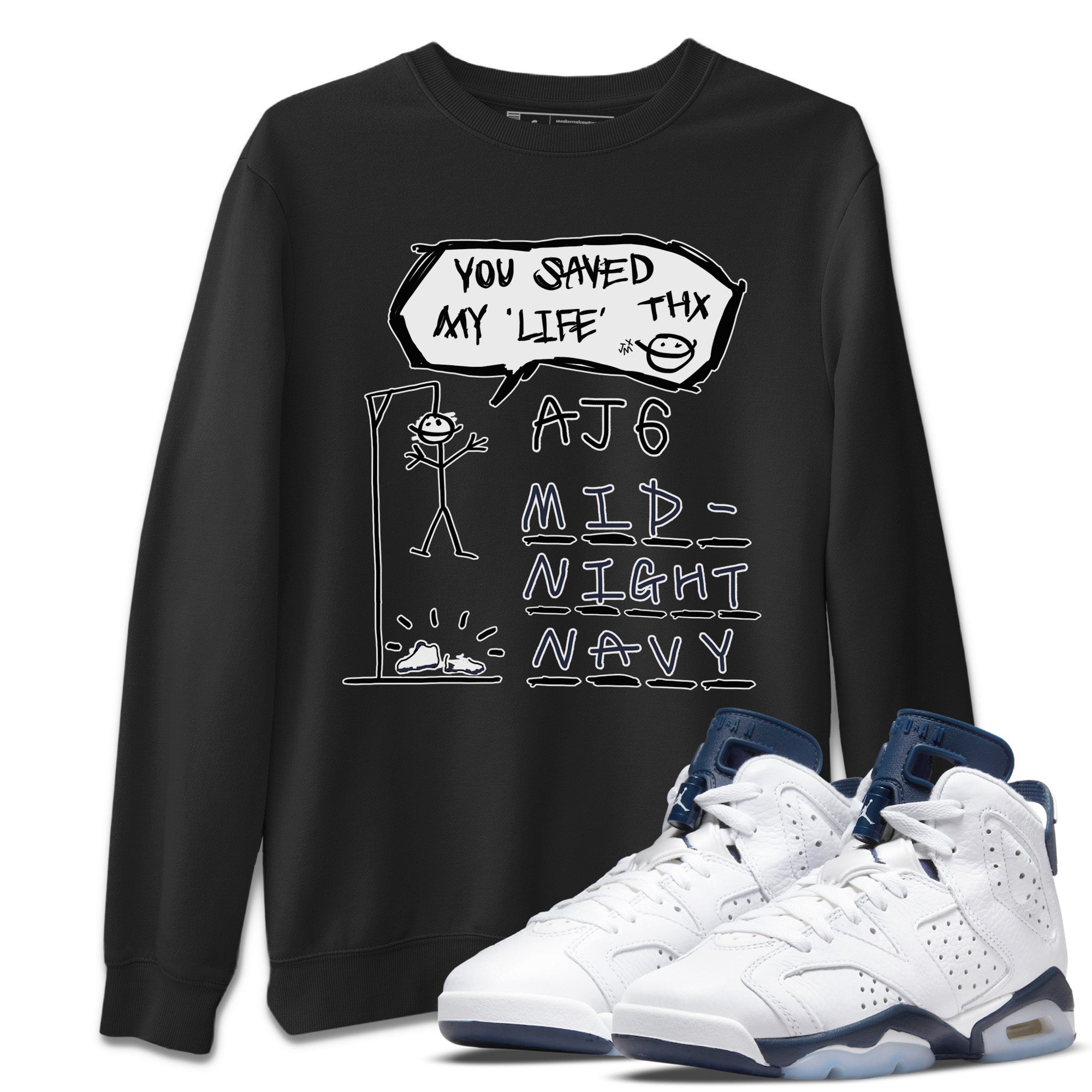 Hangman Unisex Tops - Air Jordan 6 Midnight Navy