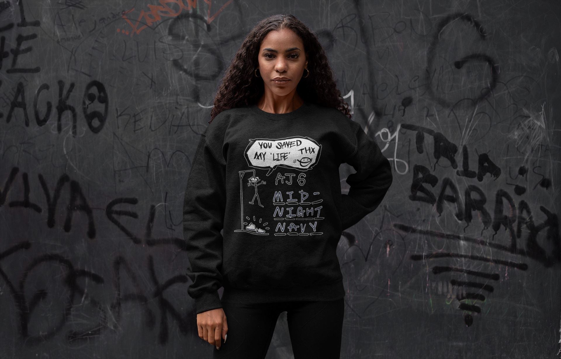 Hangman Unisex Tops - Air Jordan 6 Midnight Navy