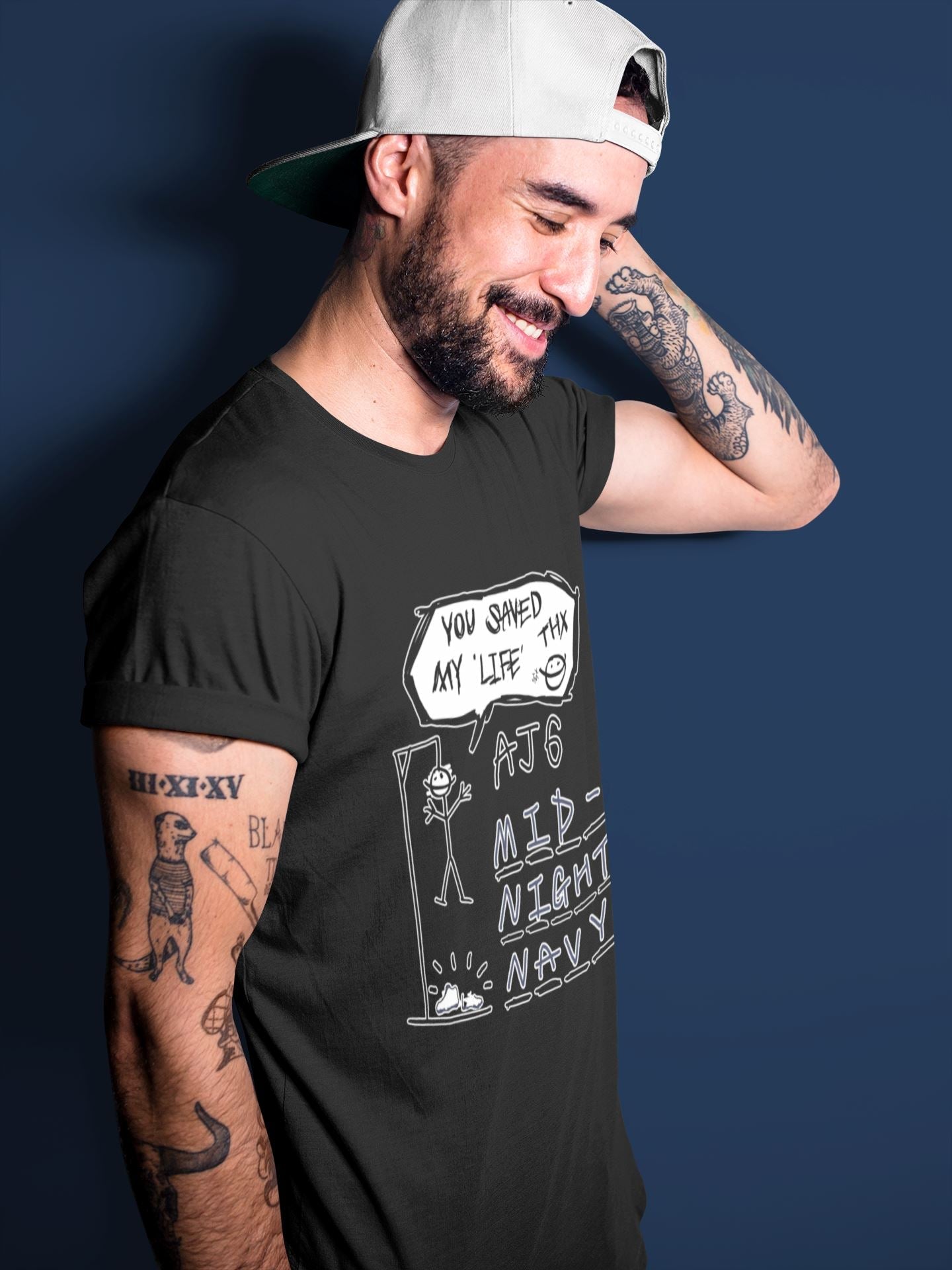 Hangman Unisex Tops - Air Jordan 6 Midnight Navy