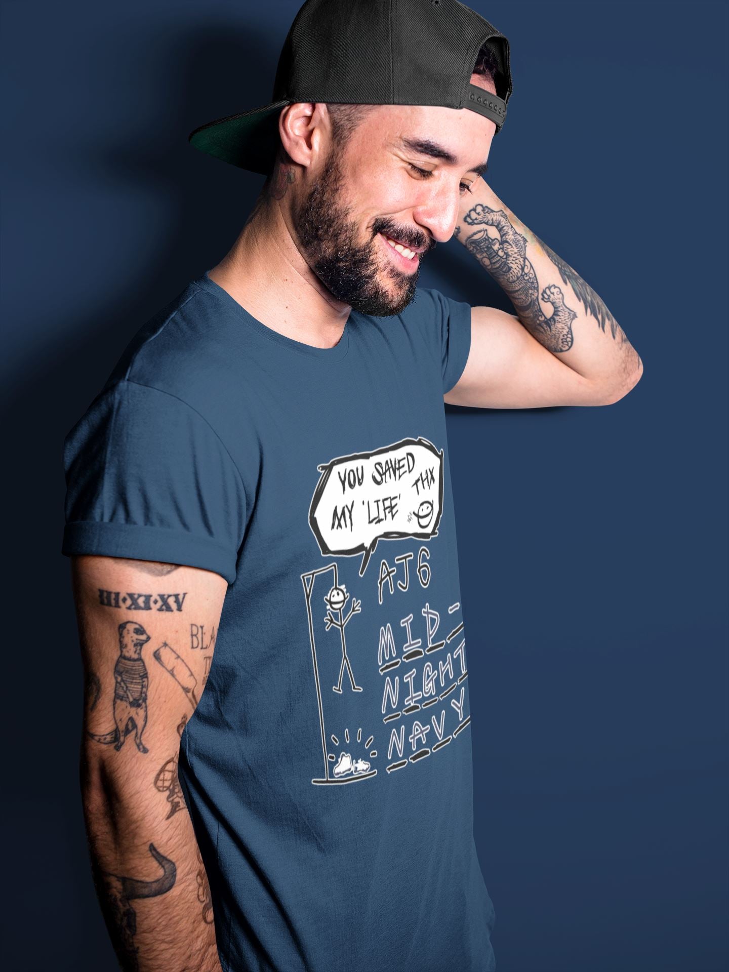 Hangman Unisex Tops - Air Jordan 6 Midnight Navy