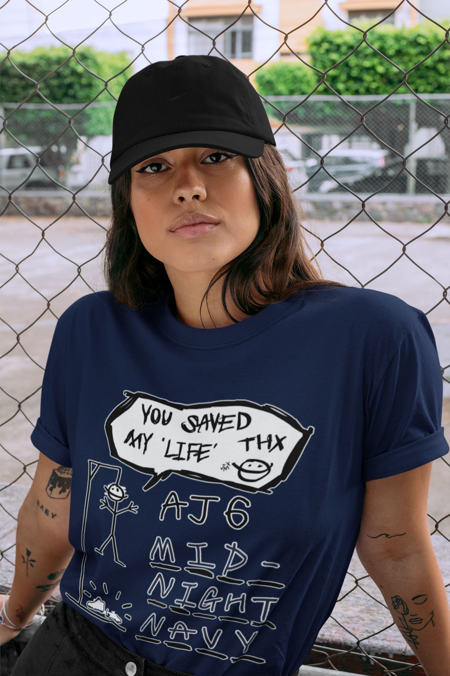 Hangman Unisex Tops - Air Jordan 6 Midnight Navy