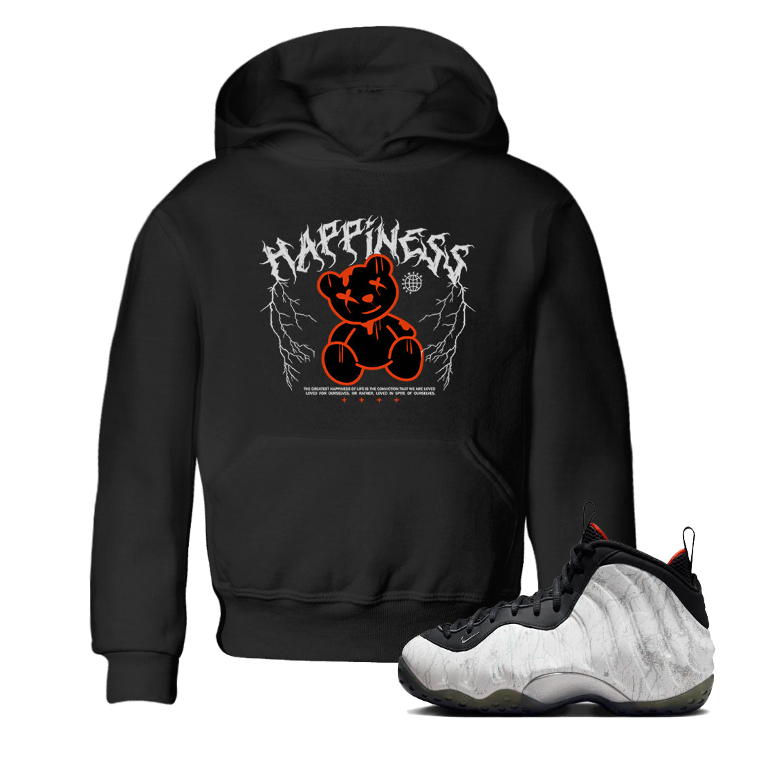 Happiness Bear snkmatch Tees Kids - Air Foamposite One Jin