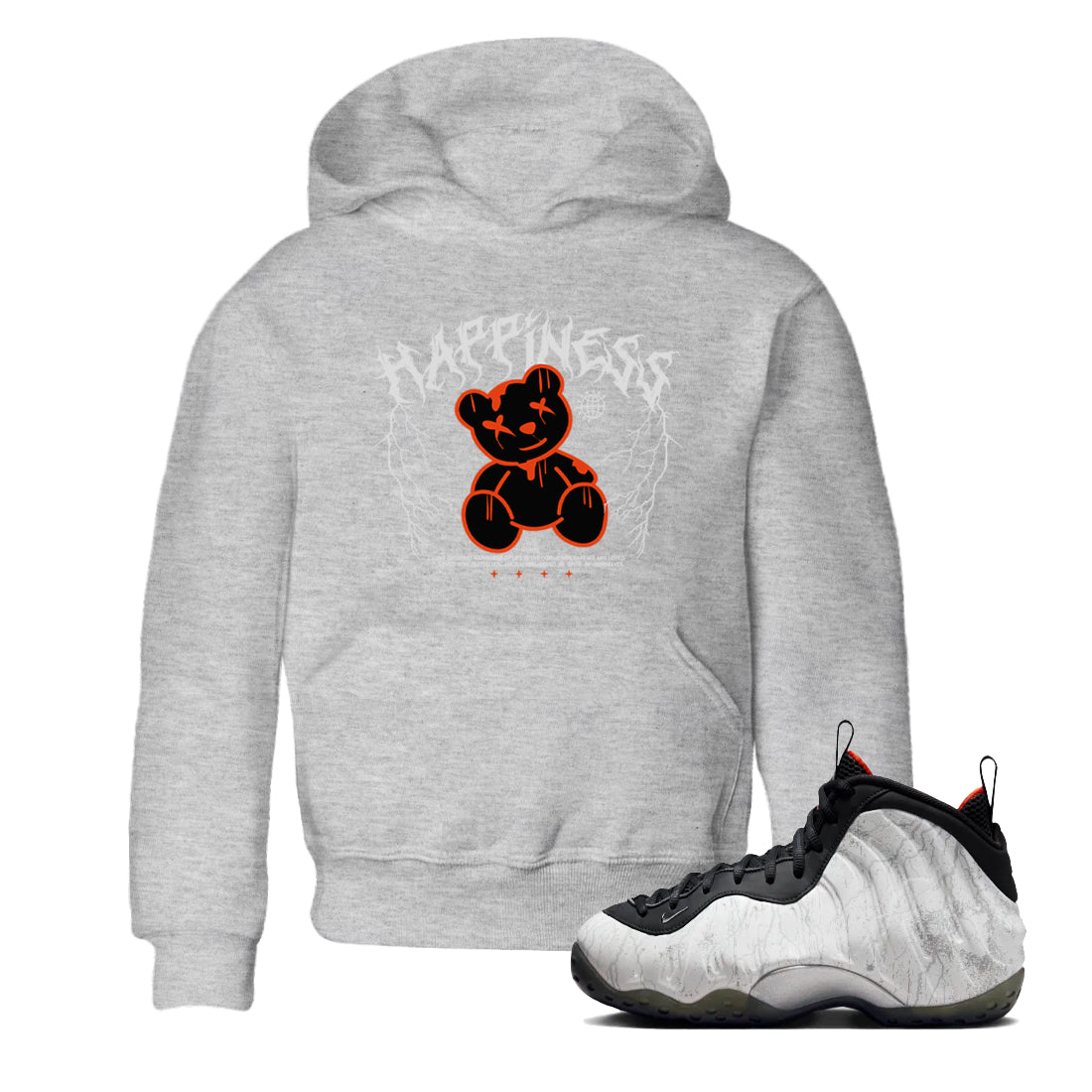 Happiness Bear snkmatch Tees Kids - Air Foamposite One Jin