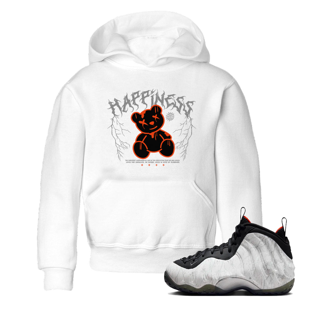 Happiness Bear snkmatch Tees Kids - Air Foamposite One Jin
