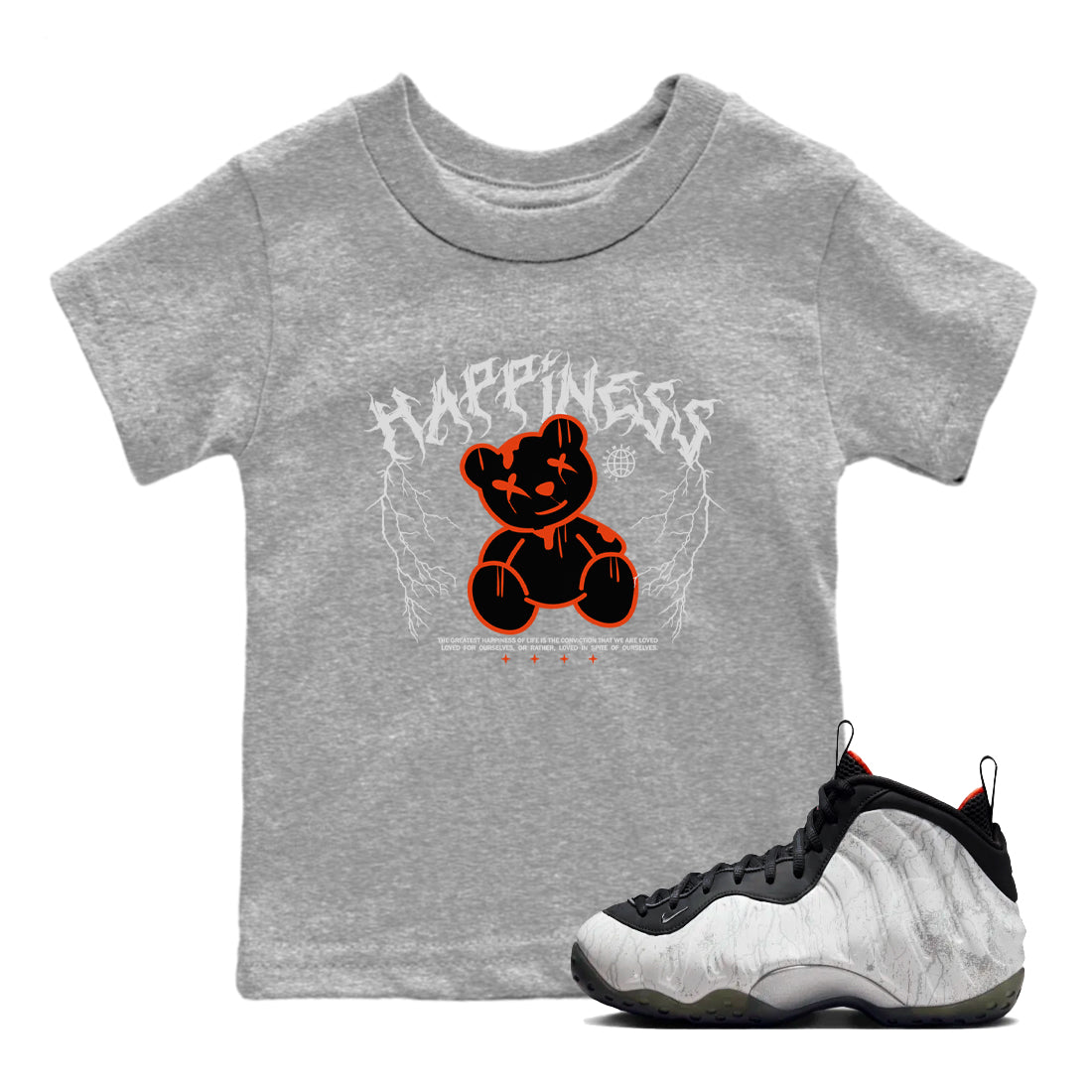 Happiness Bear snkmatch Tees Kids - Air Foamposite One Jin