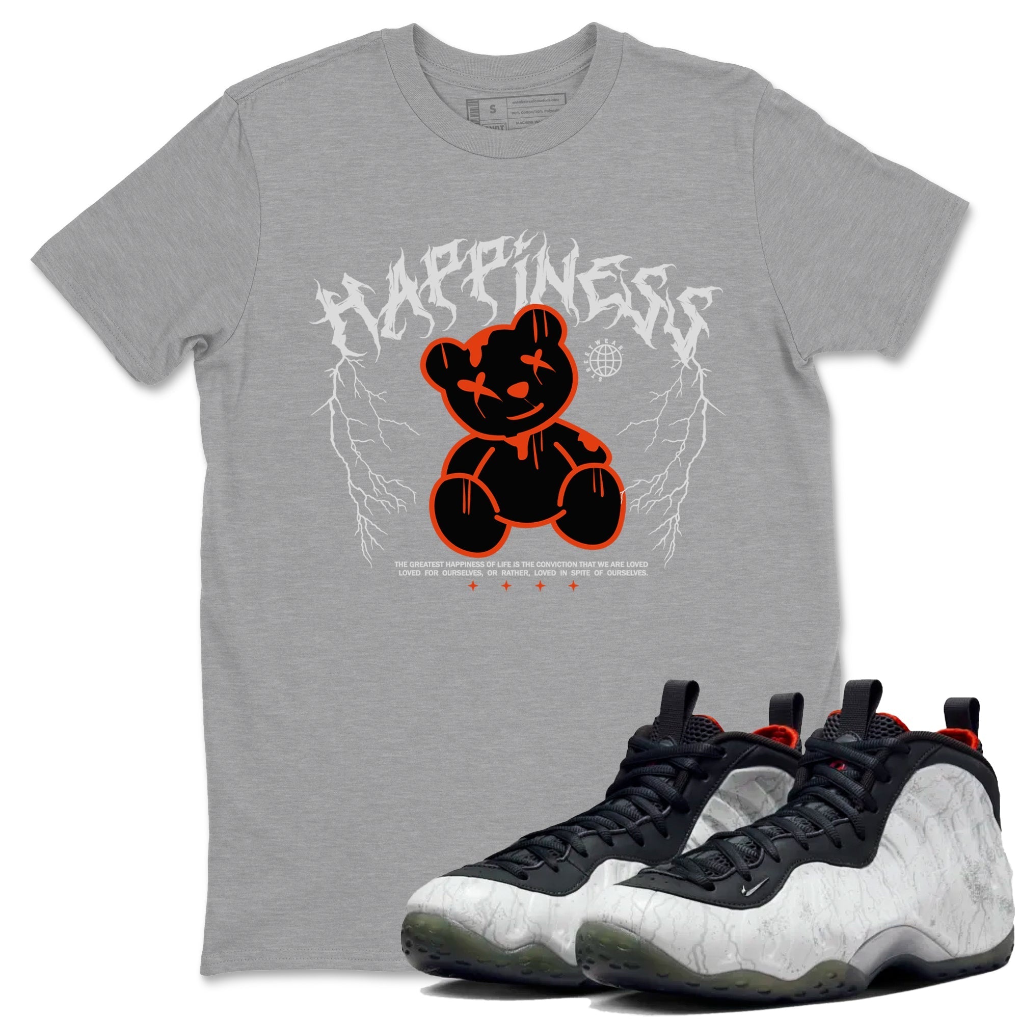 Happiness Bear snkmatch Tees - Air Foamposite One Jin