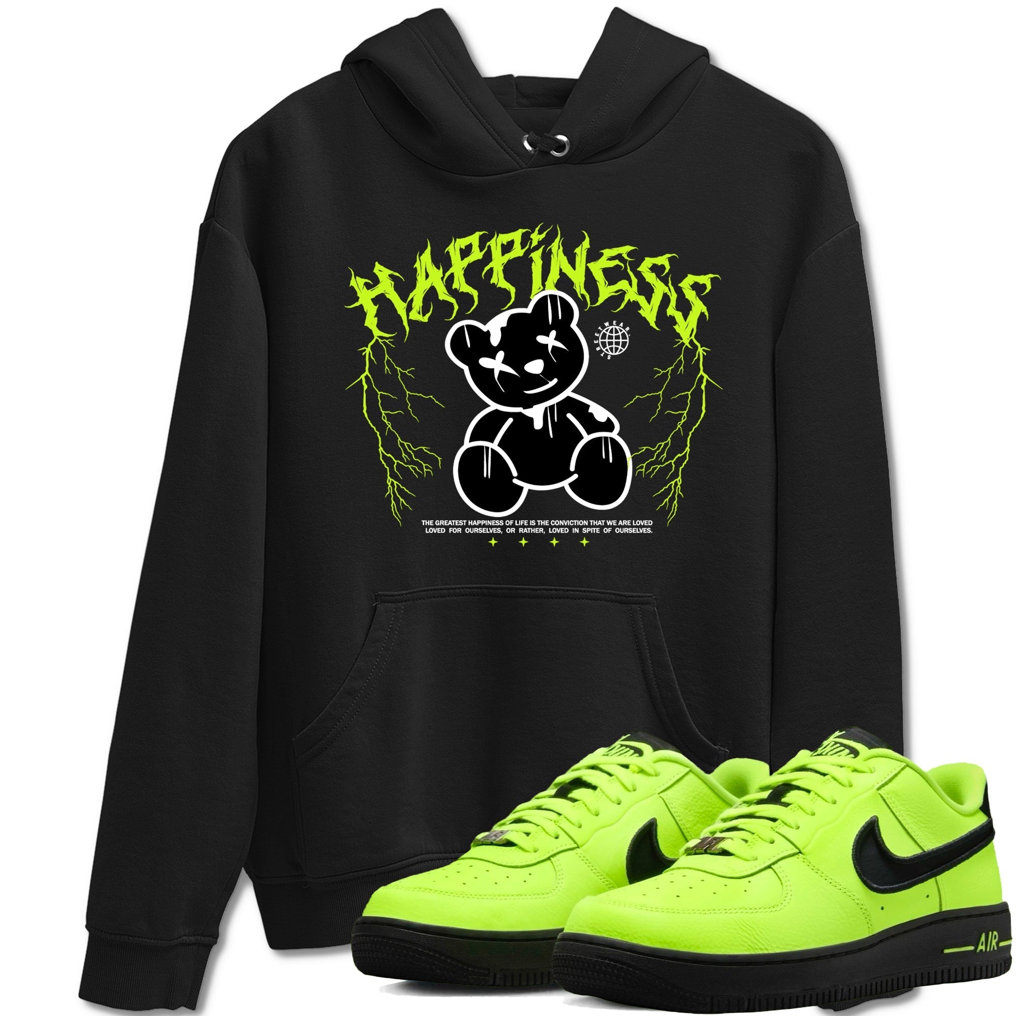 Happiness Bear snkmatch Tees - Air Force 1 Volt