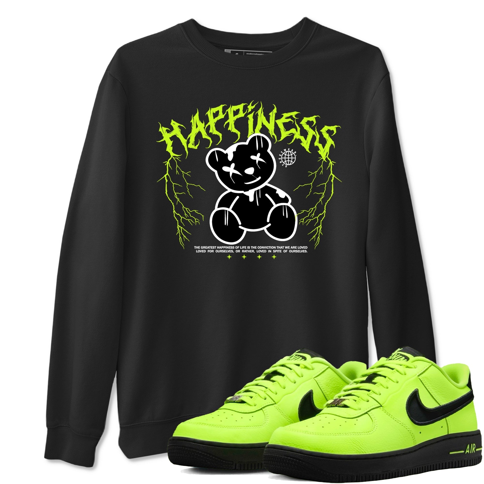 Happiness Bear snkmatch Tees - Air Force 1 Volt