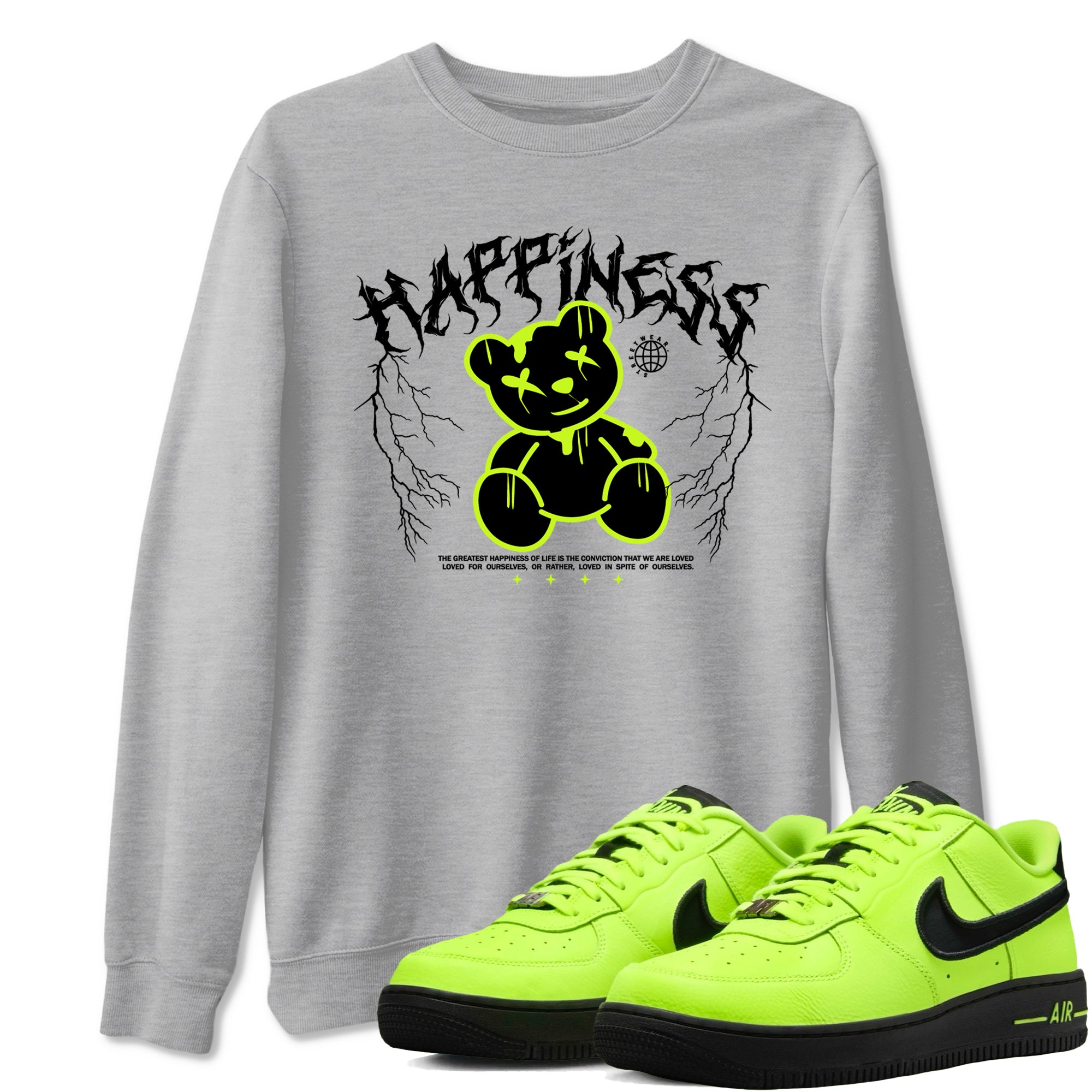 Happiness Bear snkmatch Tees - Air Force 1 Volt