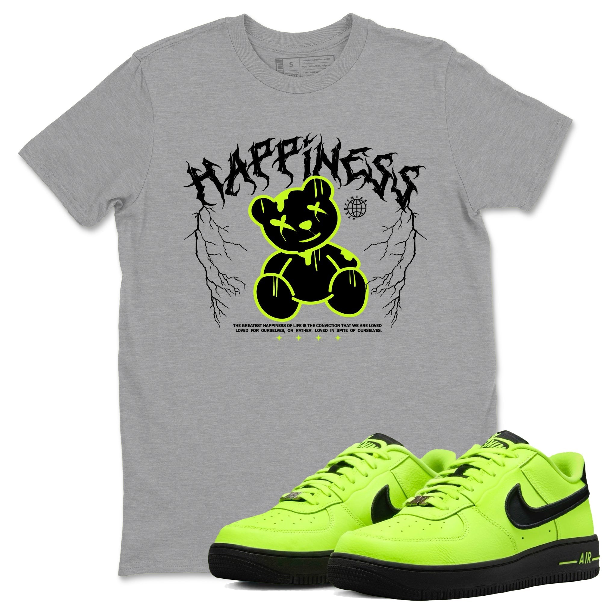 Happiness Bear snkmatch Tees - Air Force 1 Volt