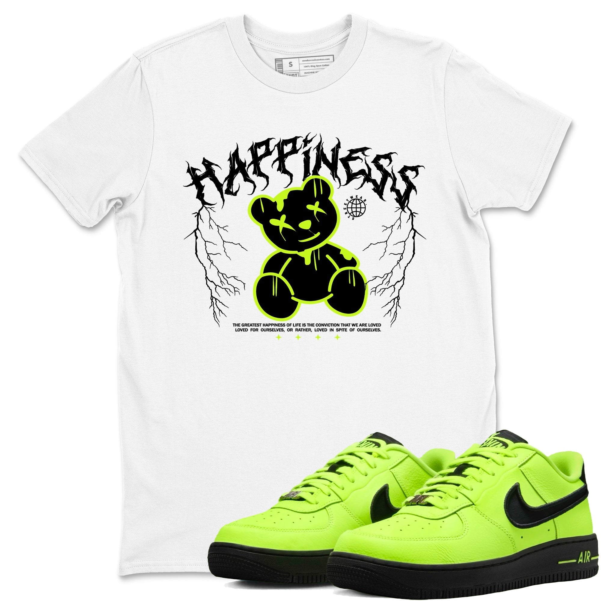 Happiness Bear snkmatch Tees - Air Force 1 Volt