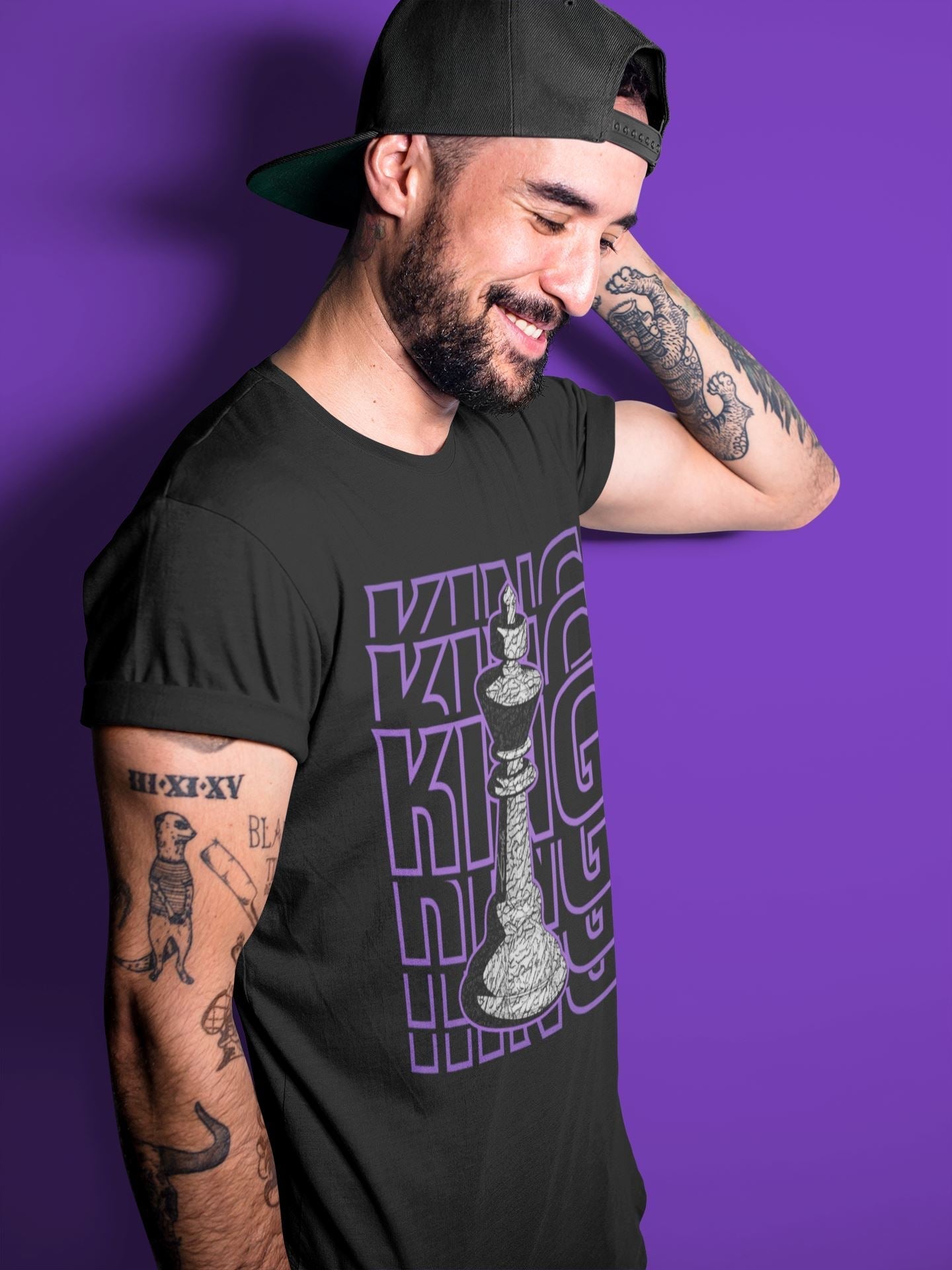 King Unisex Tops - Air Jordan 3 Dark Iris