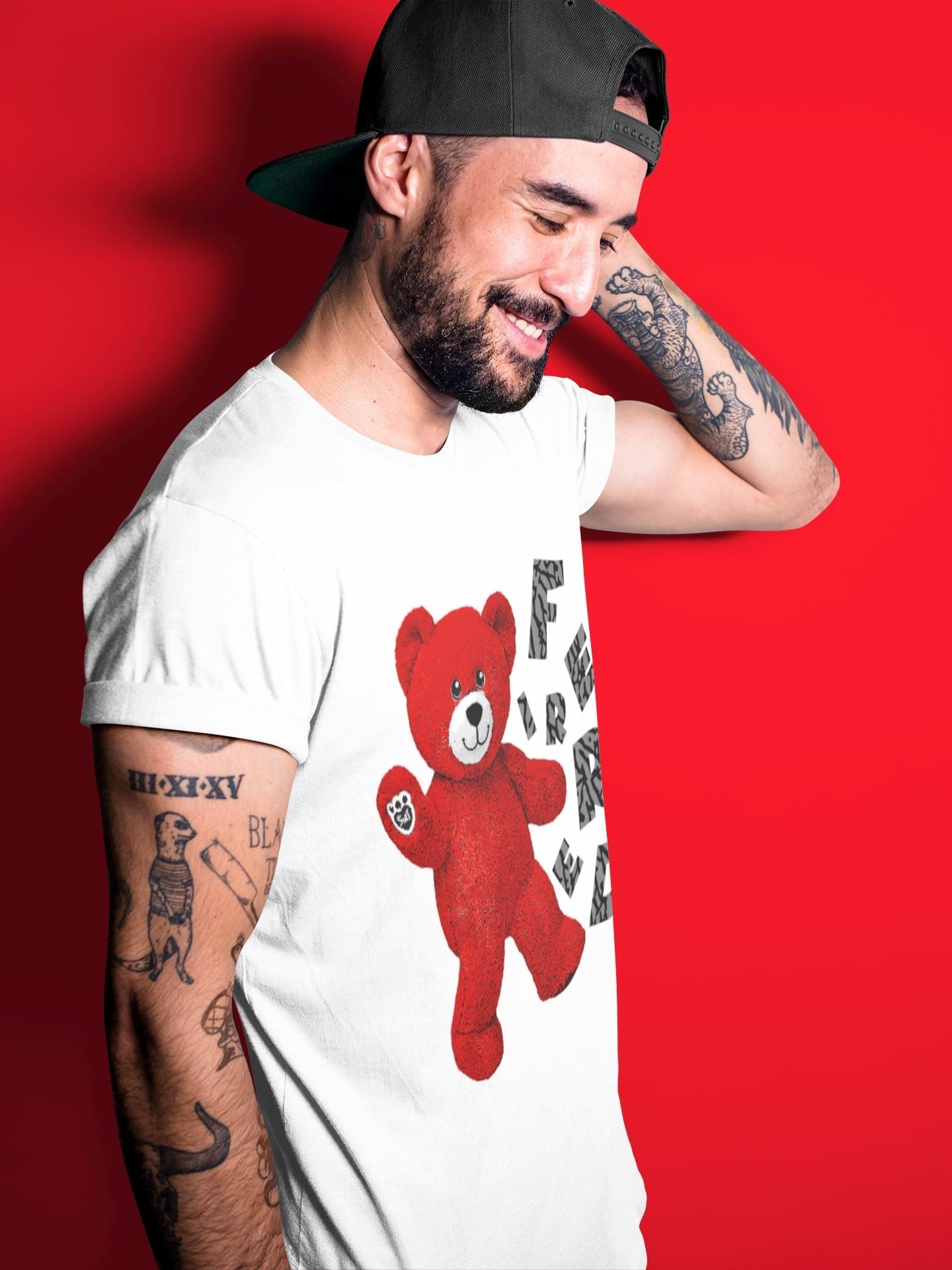 Hello Bear Unisex Tops - Air Jordan 3 Fire Red