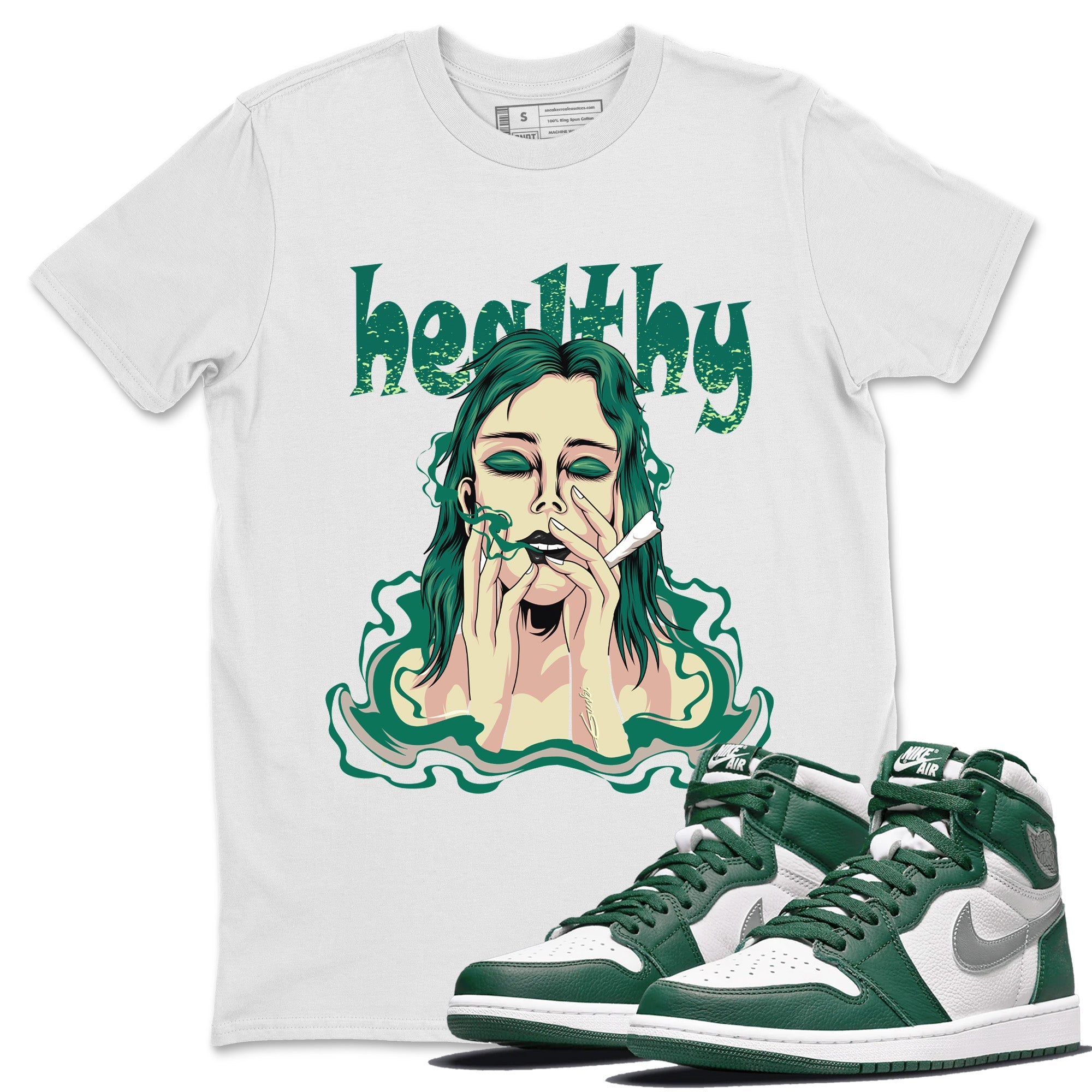 Healthy Unisex Tops - Air Jordan 1 Gorge Green