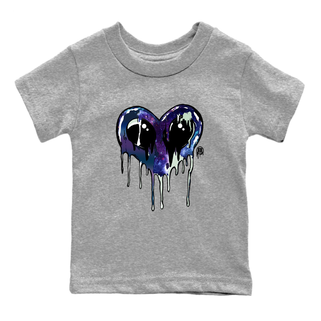 Heart Alien snkmatch Tees Kids - Air Foamposite One Galaxy