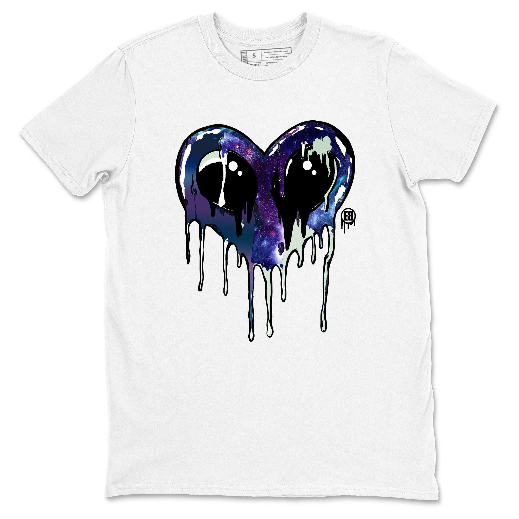 Heart Alien snkmatch Tees - Air Foamposite One Galaxy