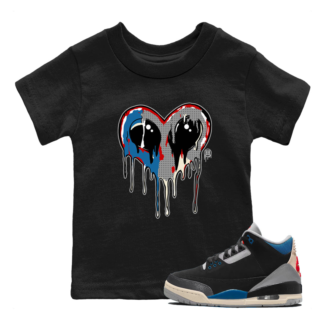 Heart Alien snkmatch Tees Kids - Air Jordan 3 Rare Air
