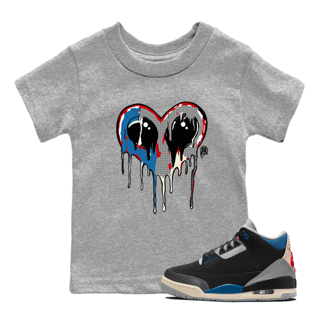 Heart Alien snkmatch Tees Kids - Air Jordan 3 Rare Air