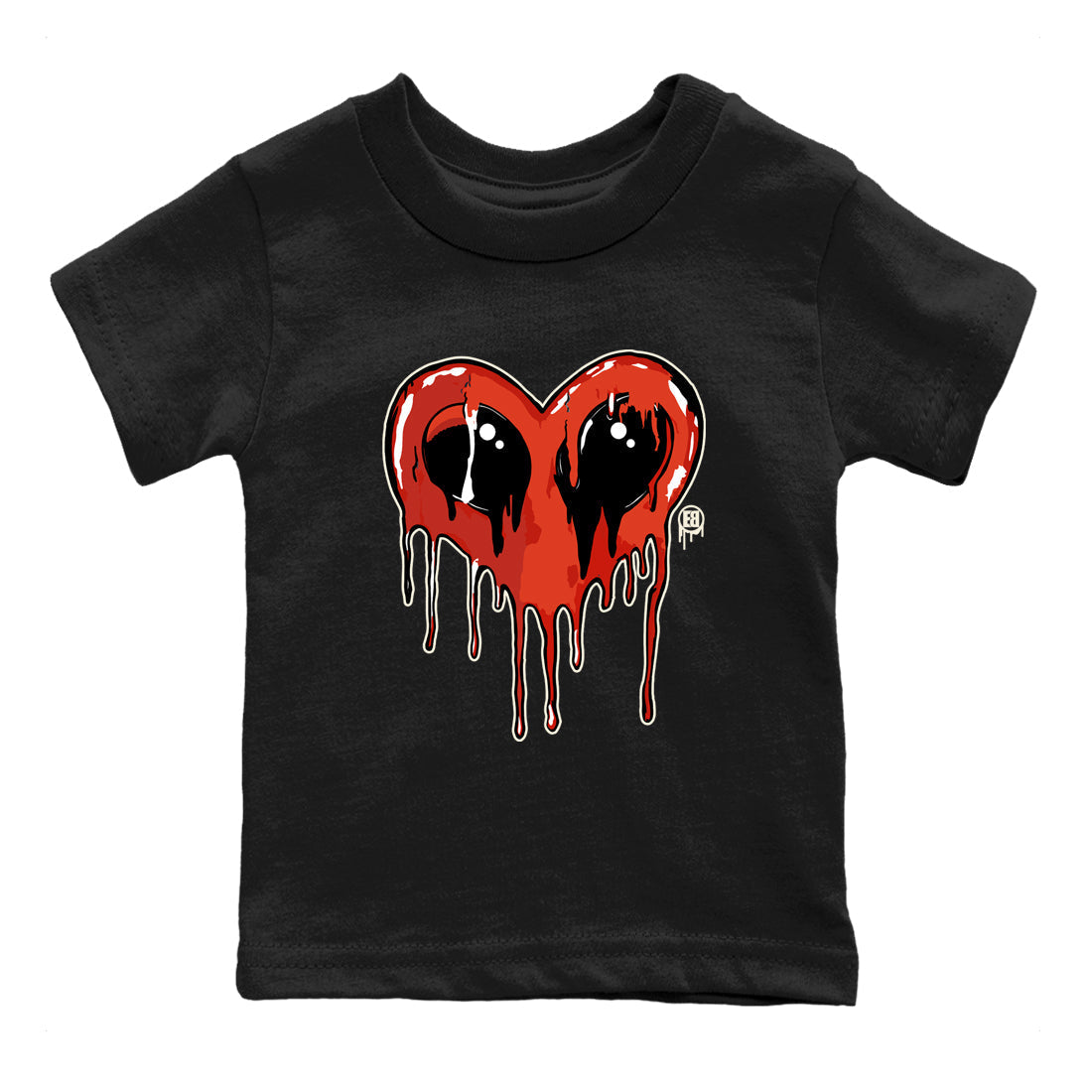 Heart Alien snkmatch Tees Kids - Air Jordan 4 Brick By Brick