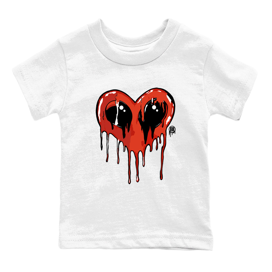 Heart Alien snkmatch Tees Kids - Air Jordan 4 Brick By Brick